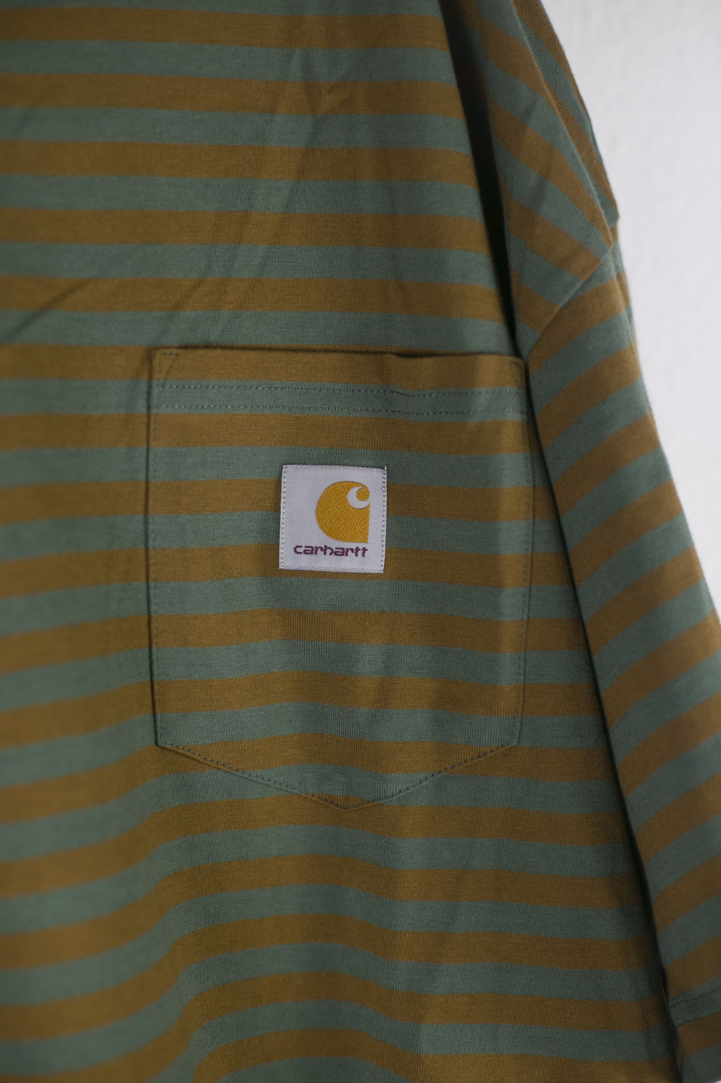 Carhartt Wip NWT Carhartt WIP S/S Barkley Pocket T-Shirt Stripe XL Size US XL / EU 56 / 4 - 2 Thumbnail