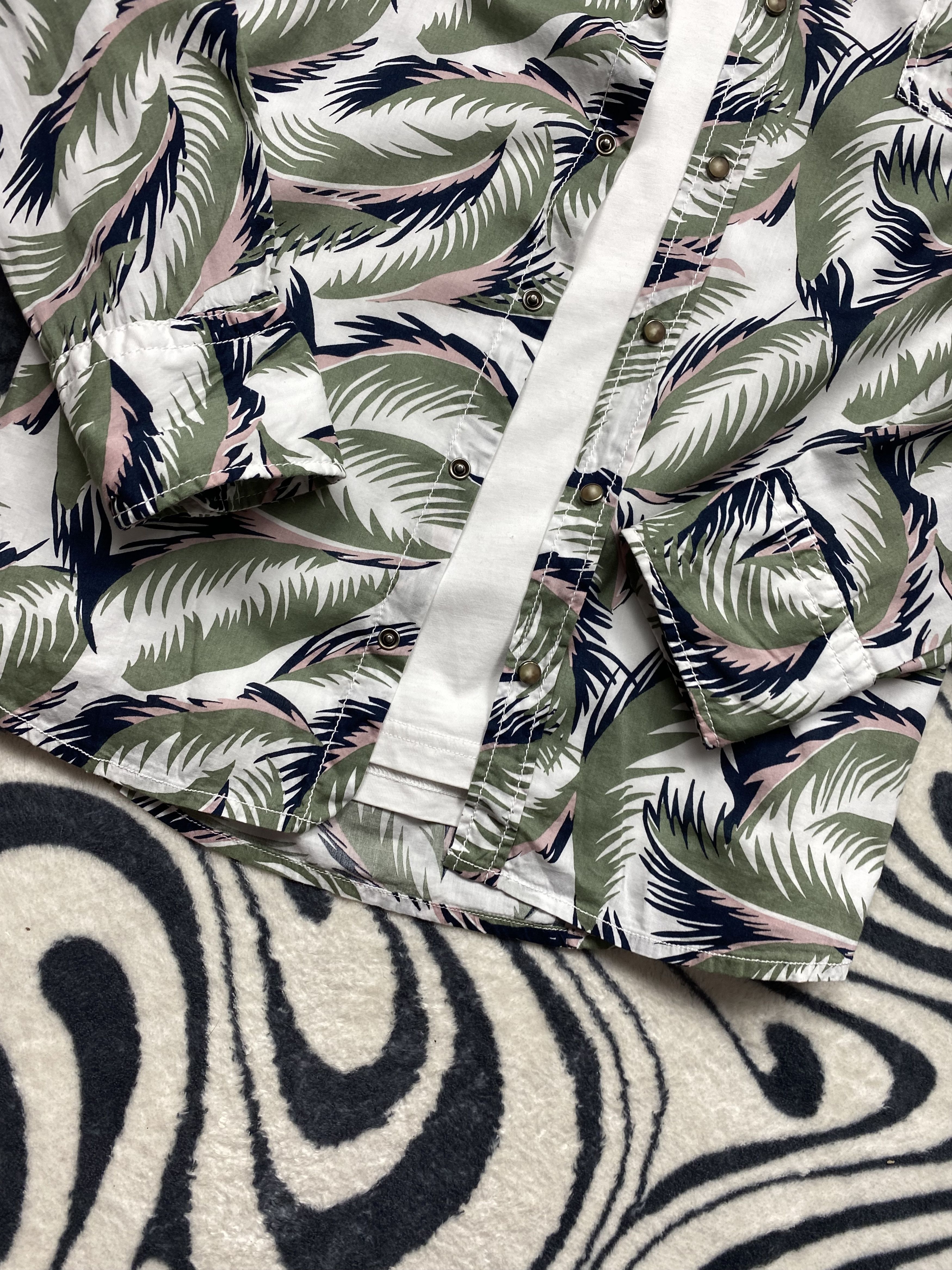 Hugo Boss × Vintage Hugo Boss Grafic Mens Shirt Y2K Hawaiian Size US M / EU 48-50 / 2 - 3 Thumbnail