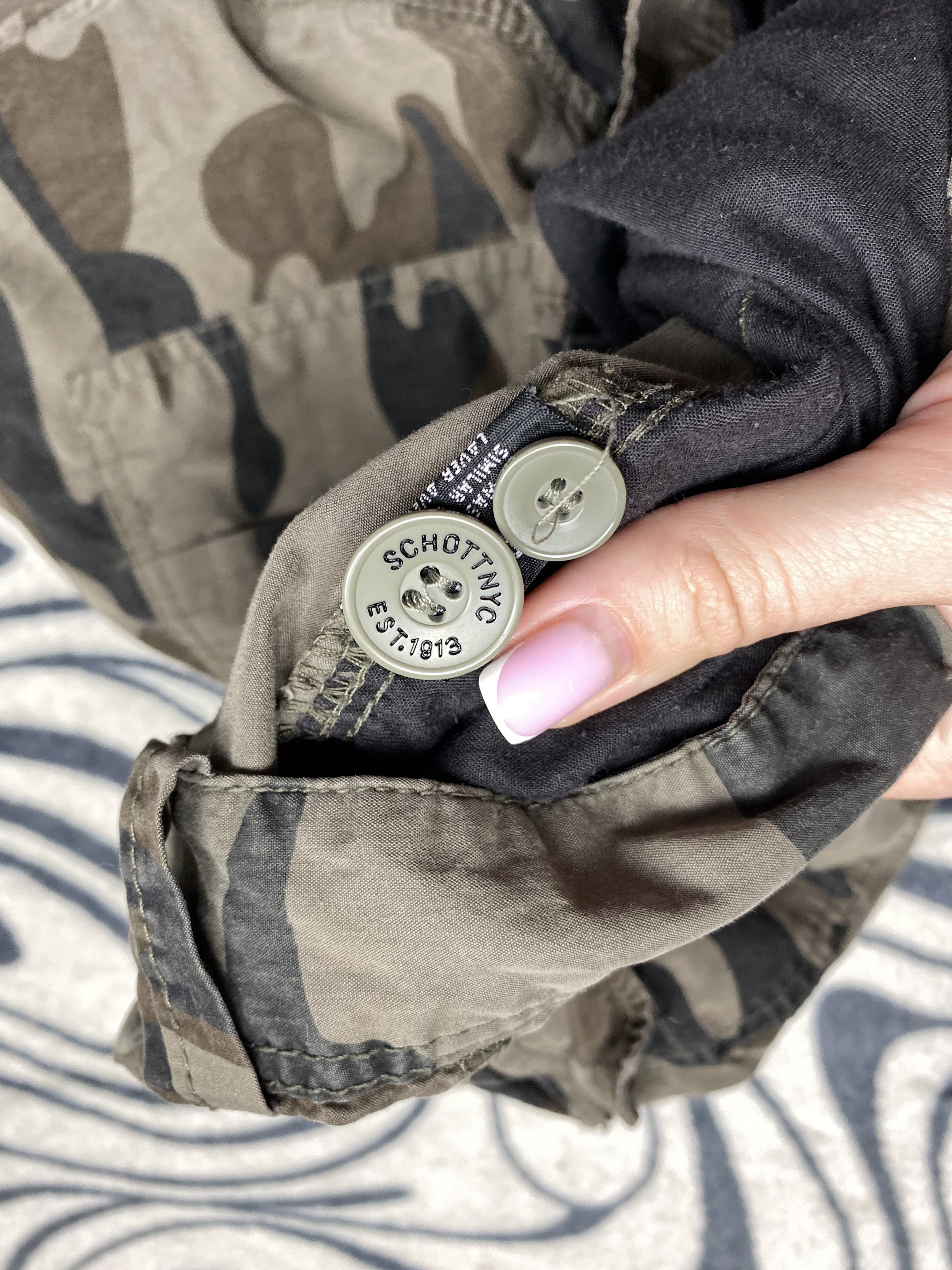 20471120 Schott Vintage Military Cargo Pants Y2K Army Camo Size US 34 / EU 50 - 6 Thumbnail