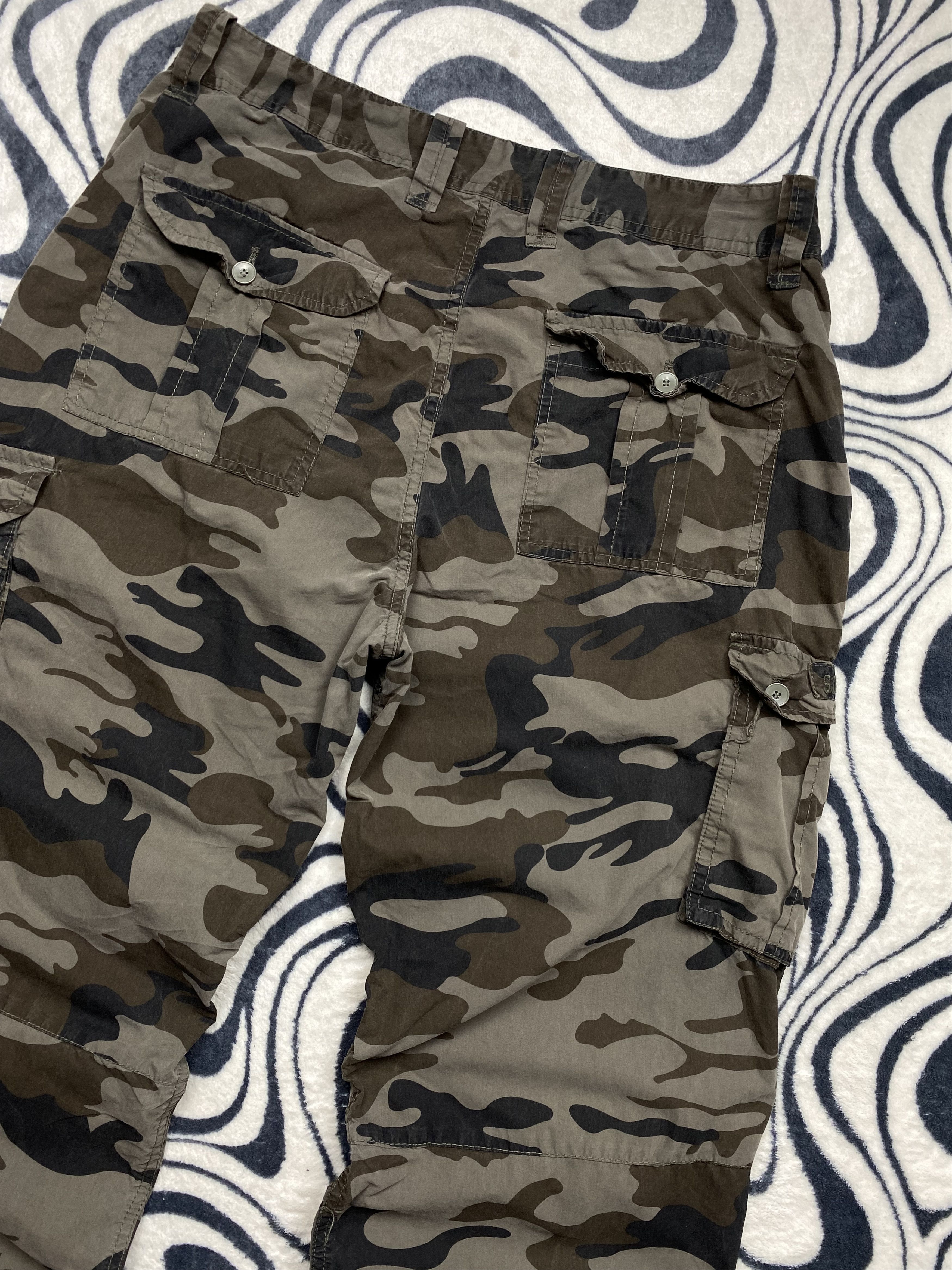 20471120 Schott Vintage Military Cargo Pants Y2K Army Camo Size US 34 / EU 50 - 9 Thumbnail
