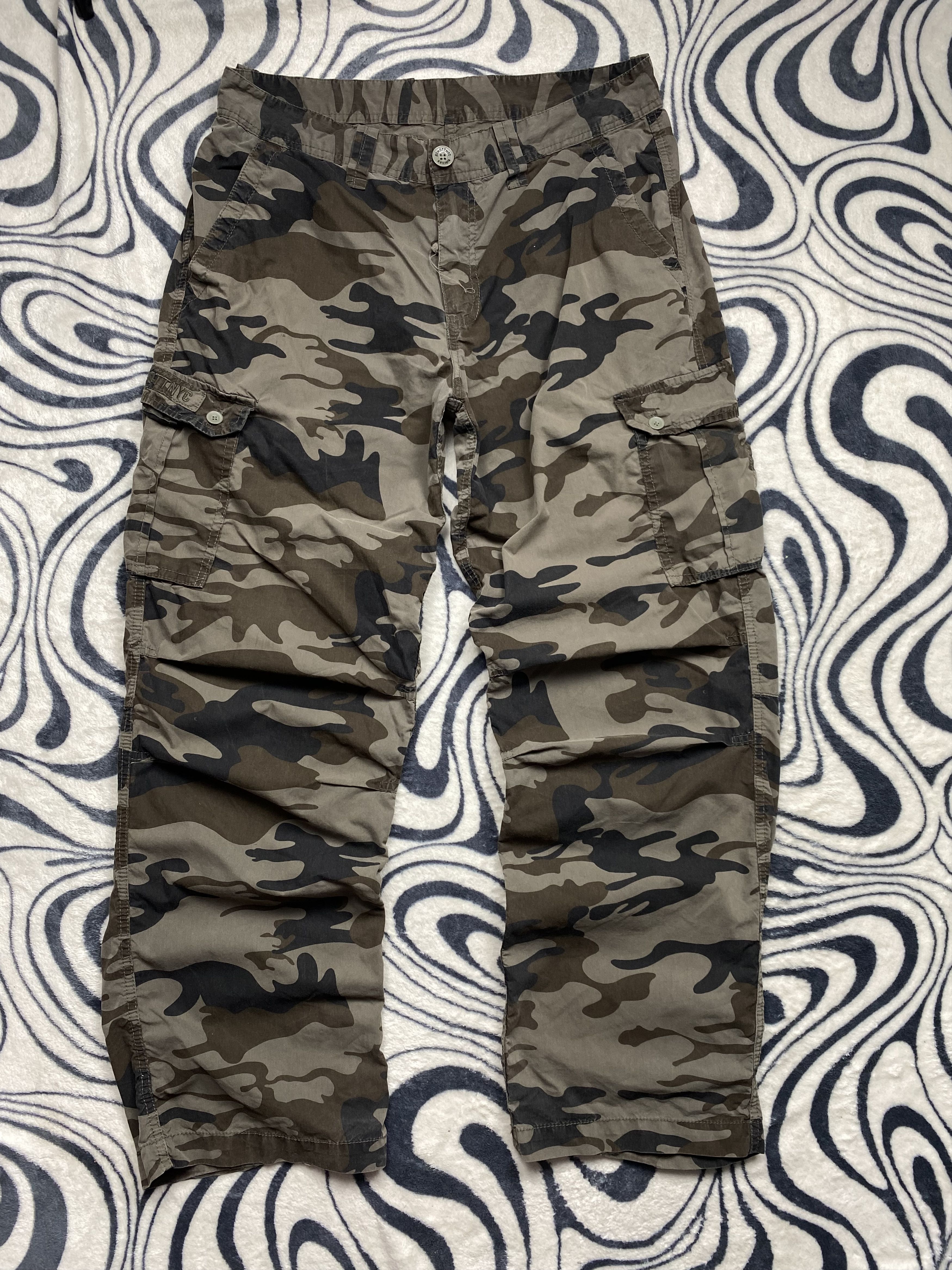 20471120 Schott Vintage Military Cargo Pants Y2K Army Camo Size US 34 / EU 50 - 1 Thumbnail