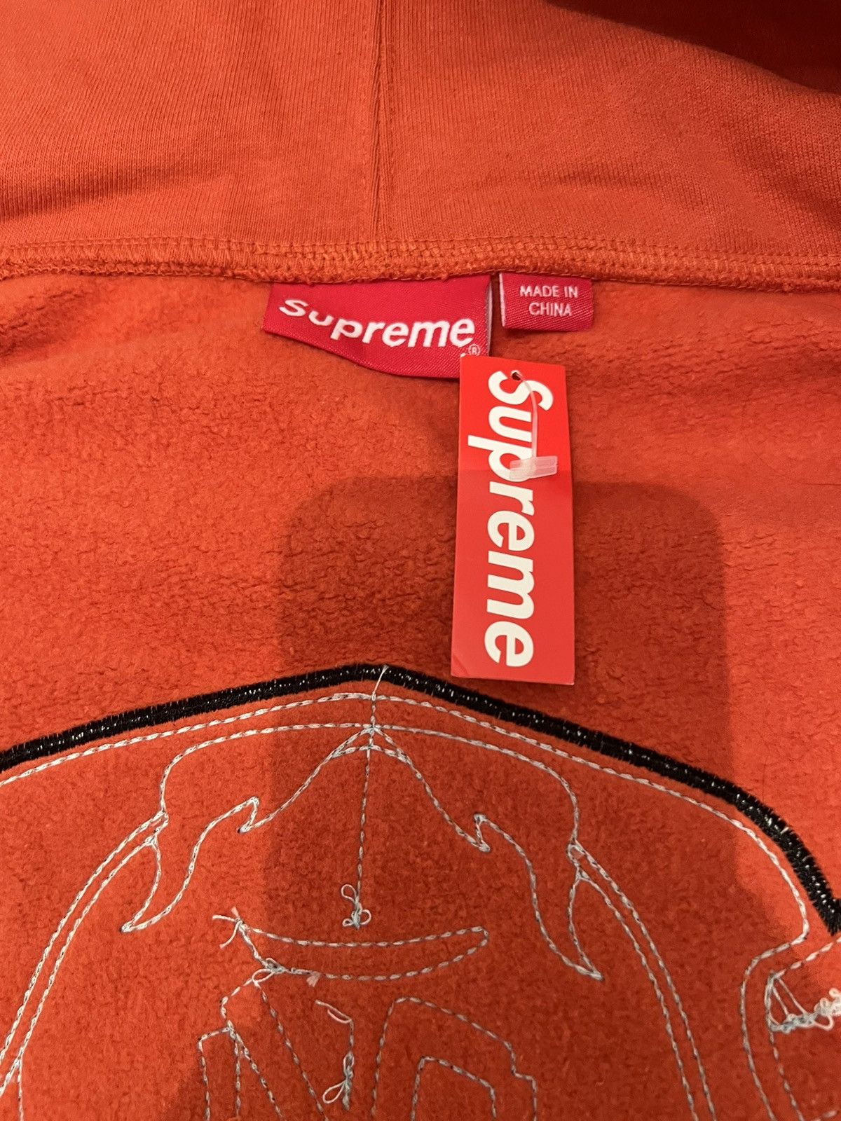 Supreme Supreme Demon Orange Zip Up Jacket Size US S / EU 44-46 / 1 - 11 Thumbnail