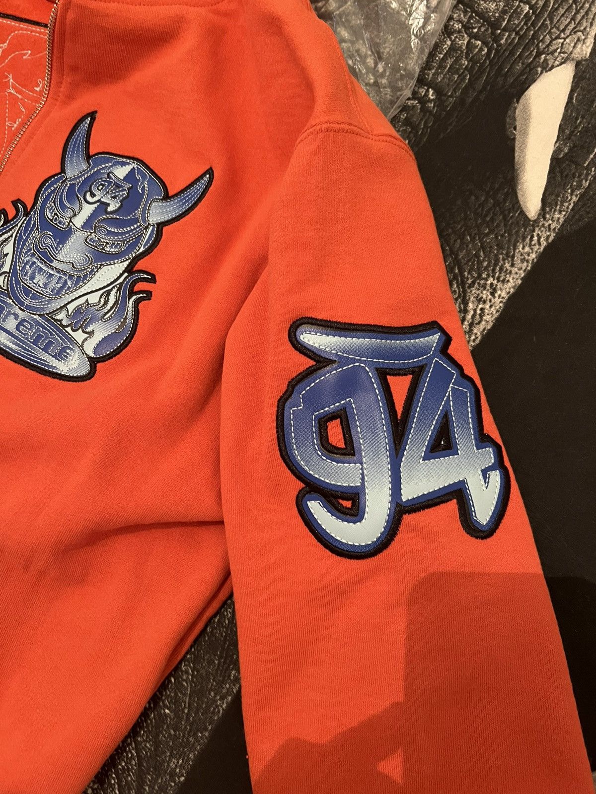 Supreme Supreme Demon Orange Zip Up Jacket Size US S / EU 44-46 / 1 - 9 Thumbnail