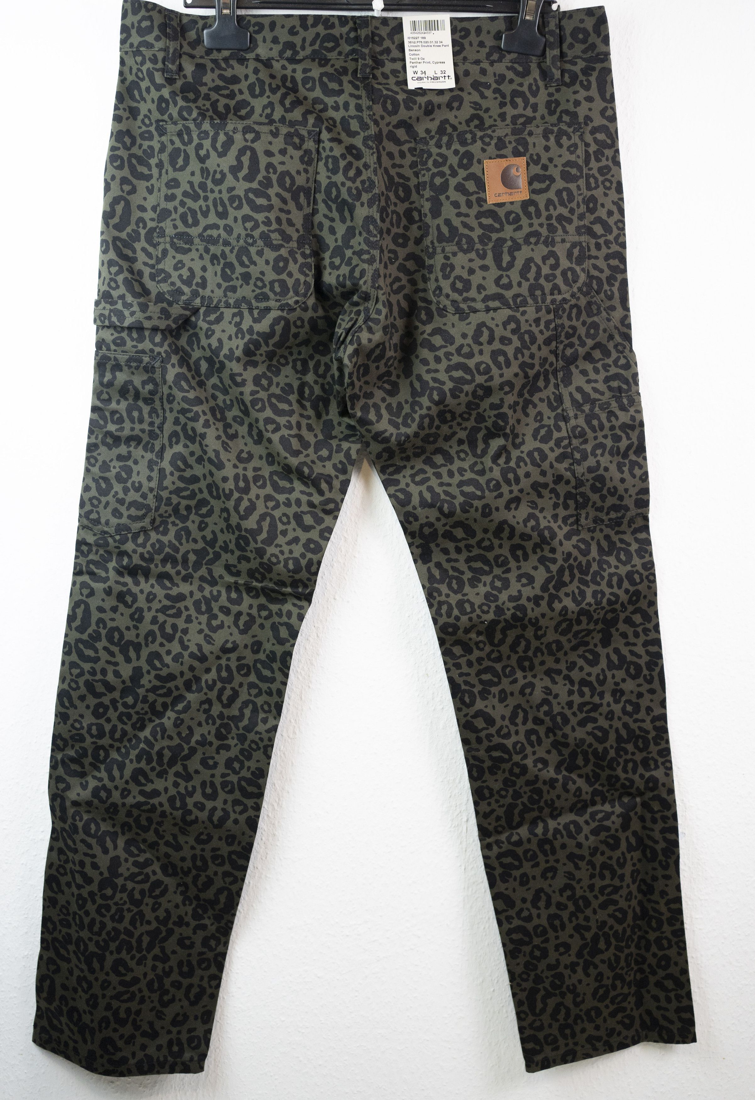 Image of NWT Carhartt Wip Lincoln Double Knee Pant Panther W34 L32 in Green, Men's