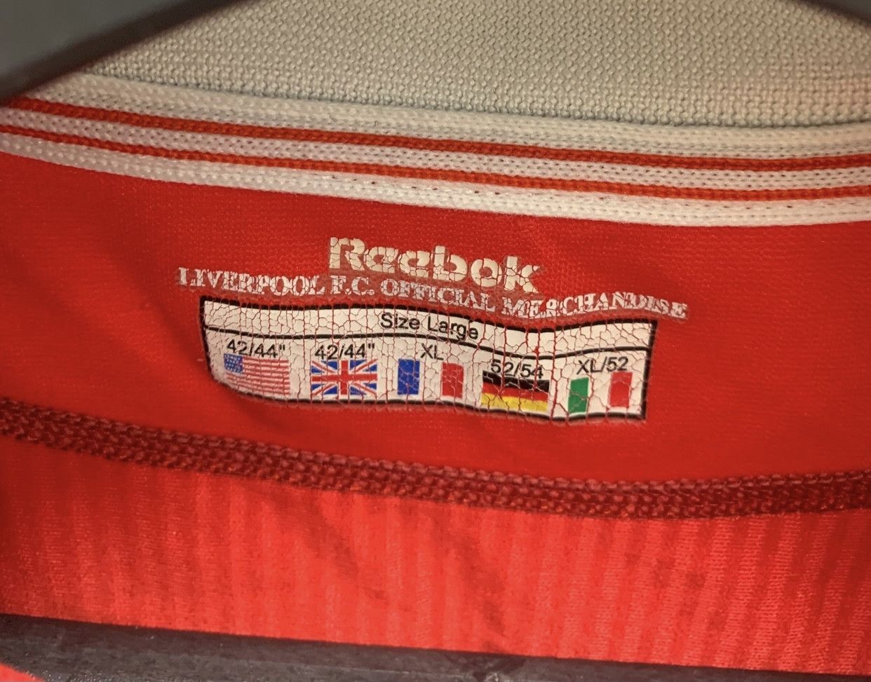 Reebok Liverpool Reebok vintage soccer jersey Xl 2000-2001 Size US XL / EU 56 / 4 - 2 Thumbnail