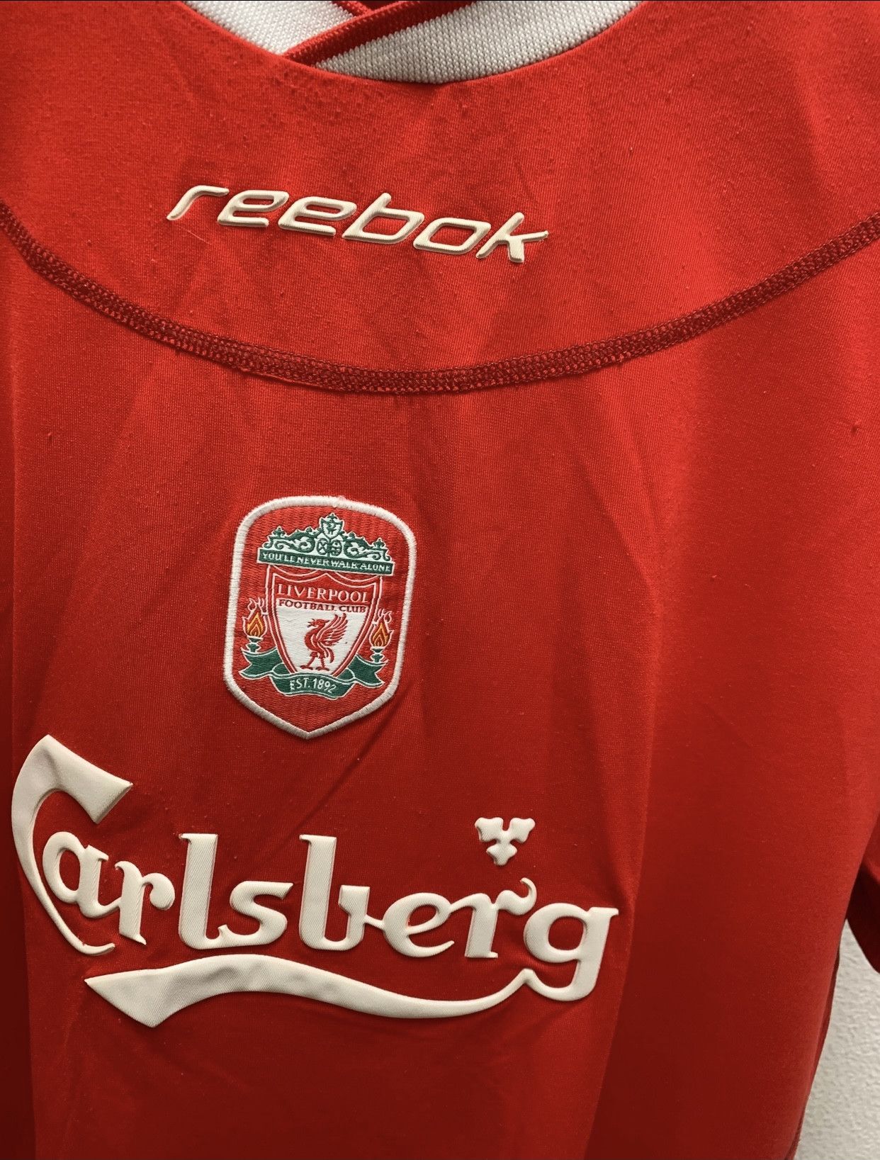 Reebok Liverpool Reebok vintage soccer jersey Xl 2000-2001 Size US XL / EU 56 / 4 - 4 Thumbnail