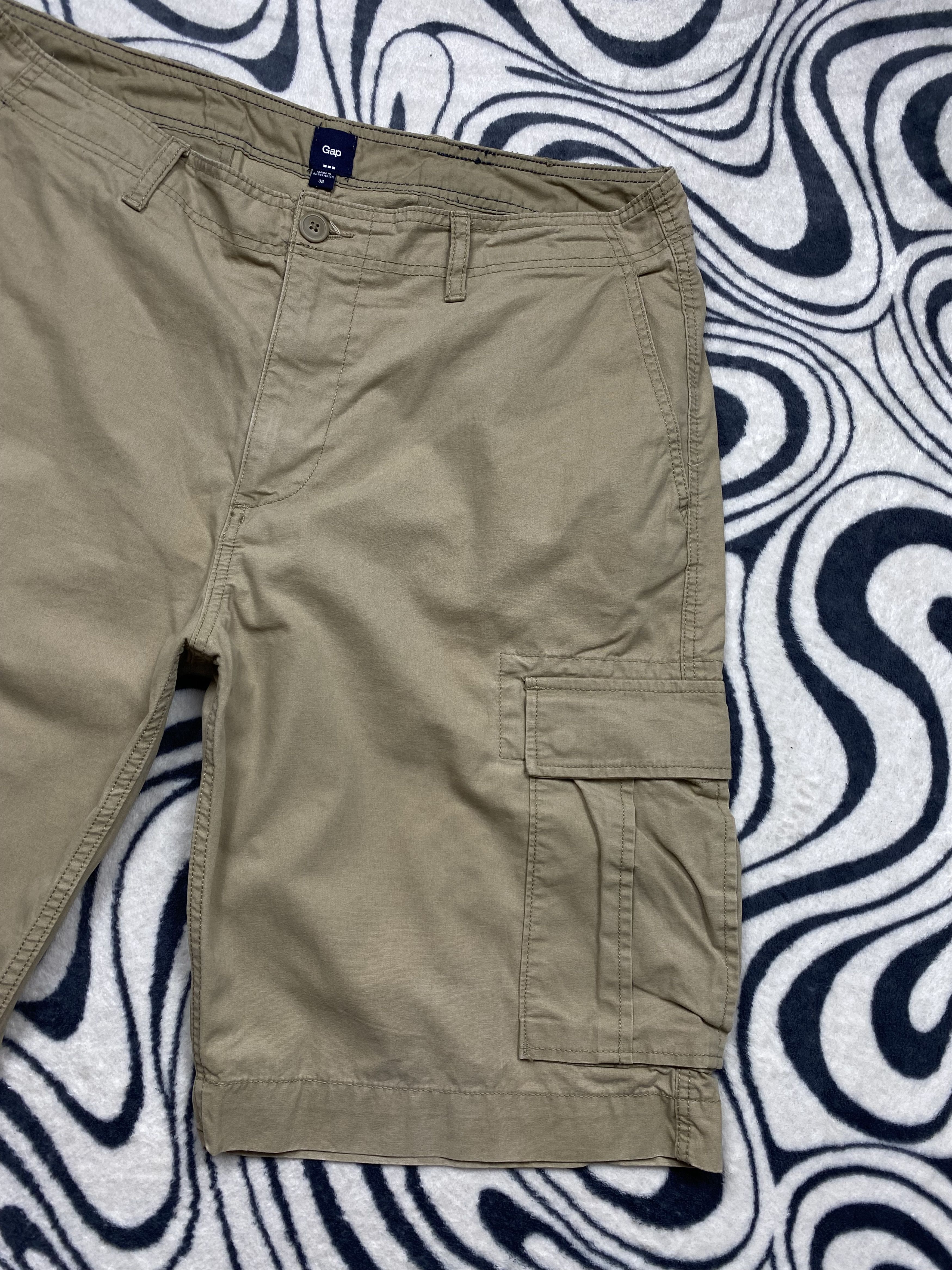 Gap × Vintage Gap Vintage Mens Cargo Shorts Y2K Size US 38 / EU 54 - 2 Thumbnail