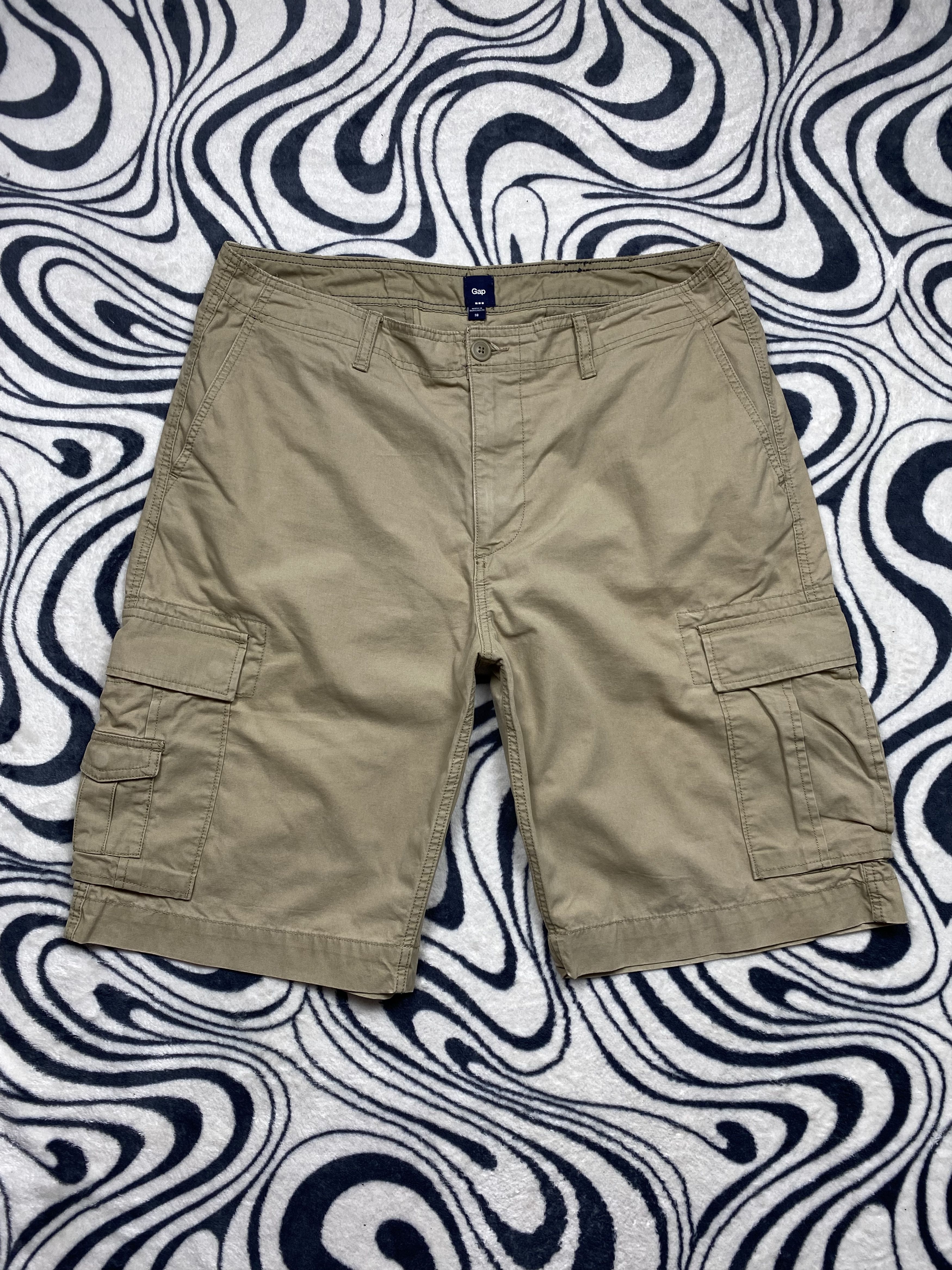 Gap × Vintage Gap Vintage Mens Cargo Shorts Y2K Size US 38 / EU 54 - 1 Thumbnail