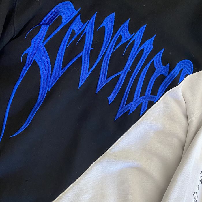 Revenge split hot sale hoodie blue