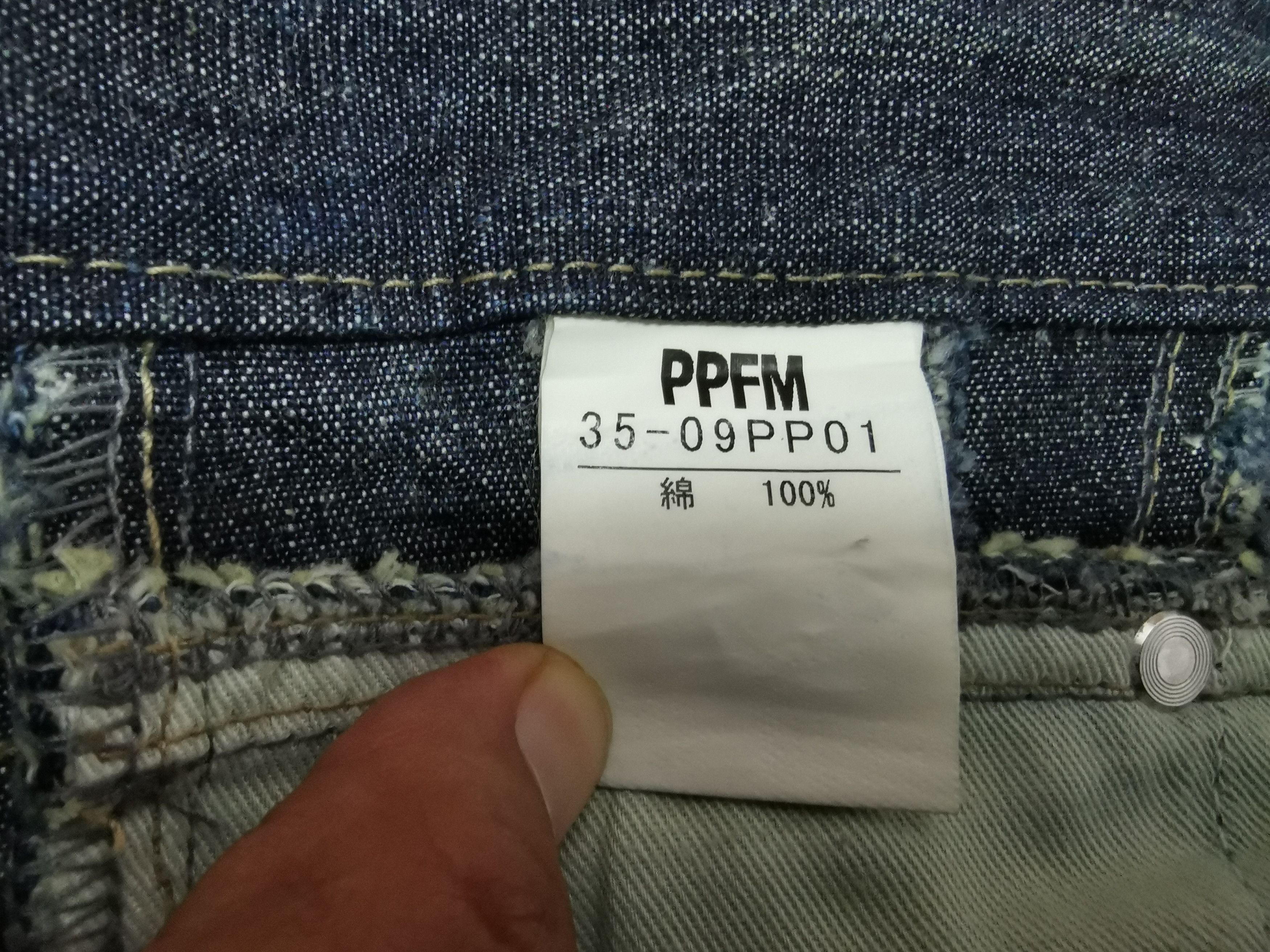 Japanese Brand VINTAGE 90's PPFM DENIM Size US 35 - 16 Thumbnail