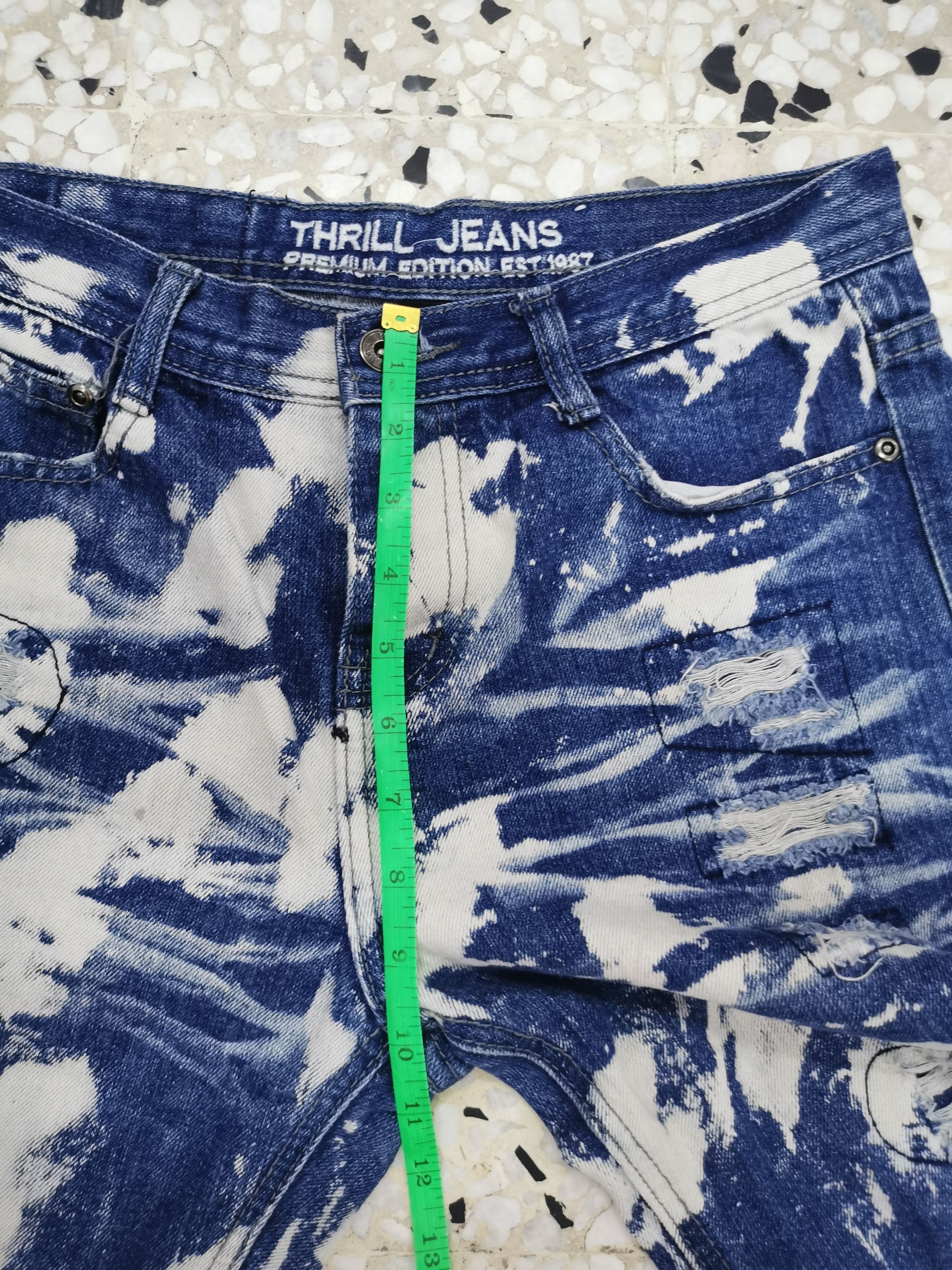 Jean Vintage Distressed Pants Thrill Jeans Size US 28 / EU 44 - 20 Thumbnail