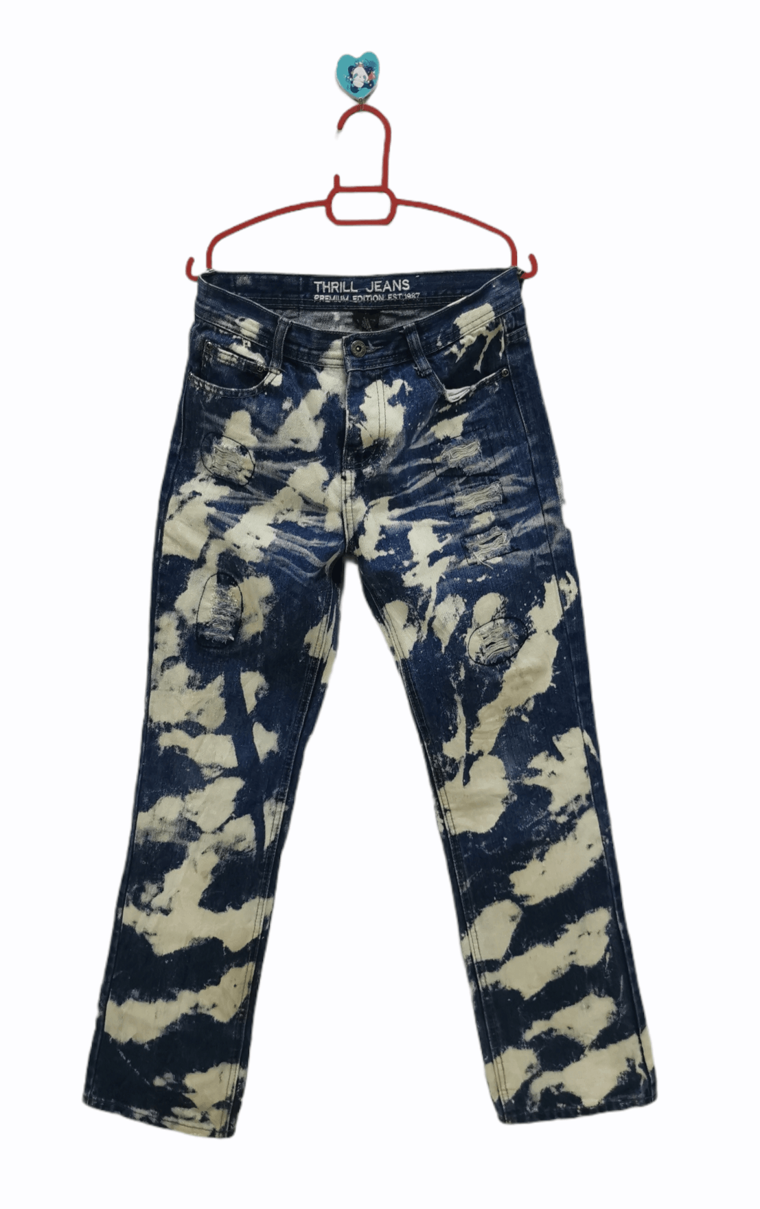 Jean Vintage Distressed Pants Thrill Jeans Size US 28 / EU 44 - 2 Thumbnail