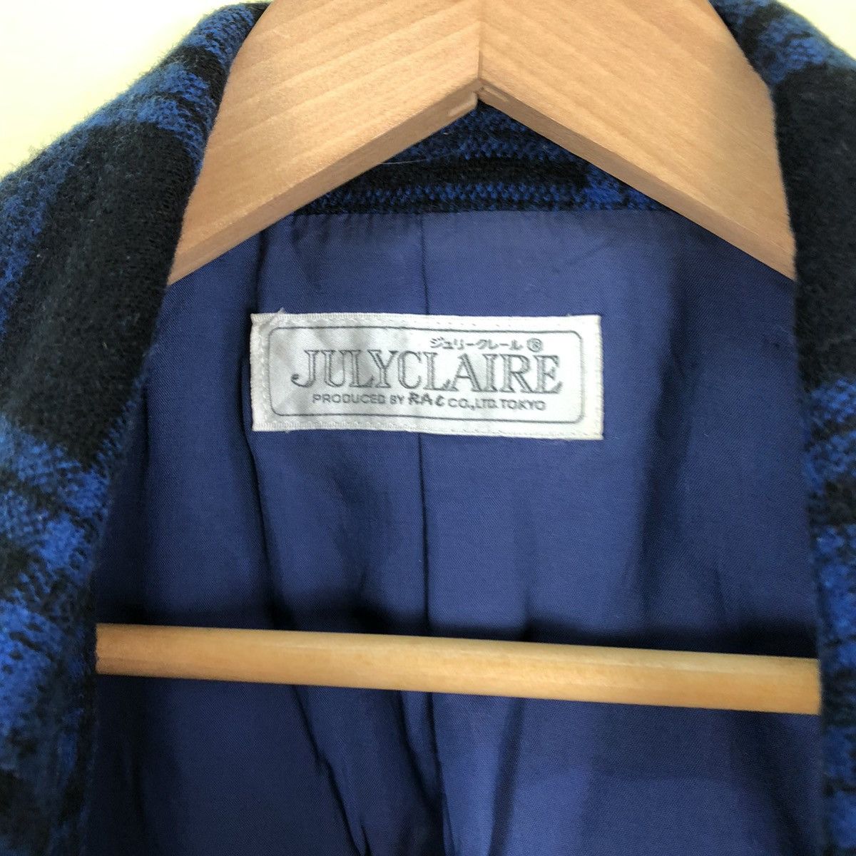 Japanese Brand Julyclaire Half Length Coat Tartan Design Size US M / EU 48-50 / 2 - 9 Thumbnail