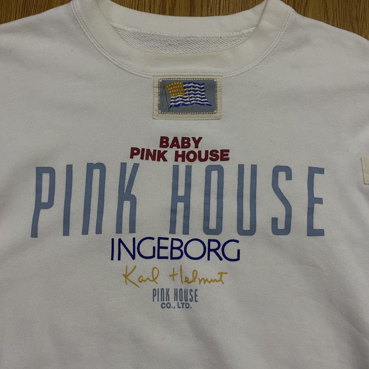 Japanese Brand × Karl Helmut × Pink House Pink House X Karl Helmut X Ingeborg Patches Logo Sweatshirt Size US M / EU 48-50 / 2 - 5 Thumbnail