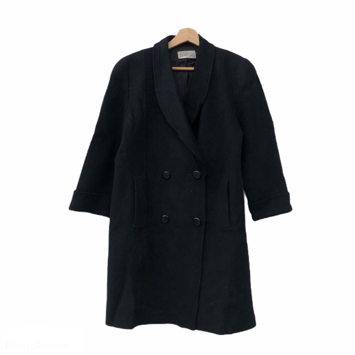 Japanese Brand DOUBLE BREAST LONG JACKET SERIZAWA INSPIRED BY ISSEY MIYAKE Size US M / EU 48-50 / 2 - 1 Thumbnail