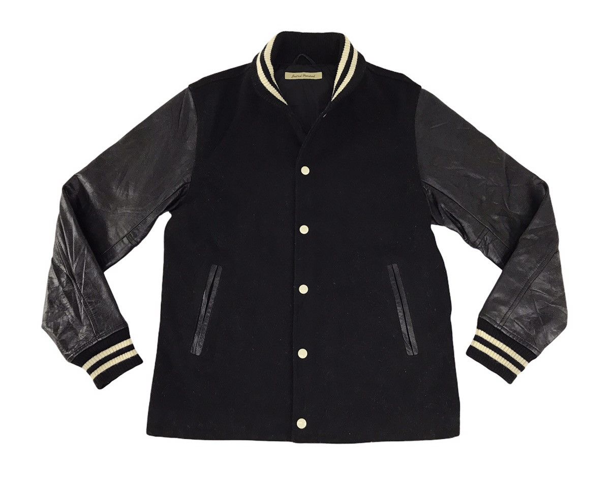 Japanese Brand Journal Standard JS Works Varsity Leather Jacket Size US M / EU 48-50 / 2 - 1 Thumbnail