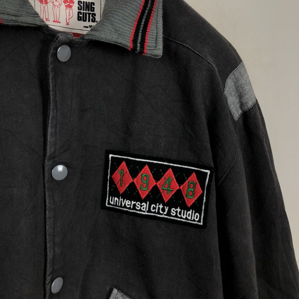Japanese Brand WHISPER VARSITY JACKET BIG LOGO Size US S / EU 44-46 / 1 - 6 Thumbnail