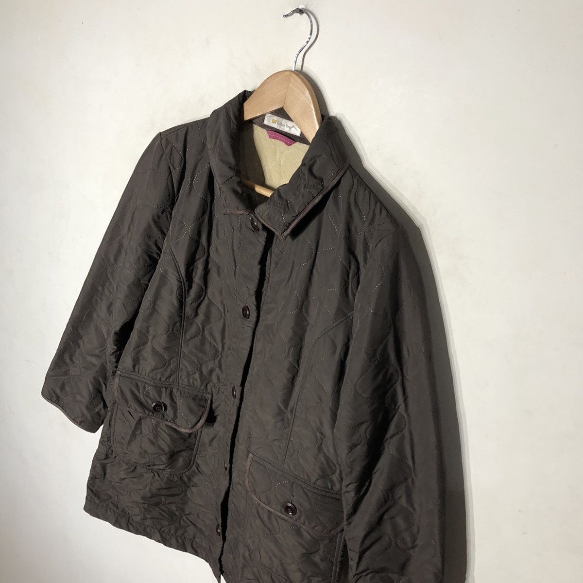 Golden Bear × Japanese Brand VINTAGE BUTTON QUILTED JACKET GOLDEN BEAR KANYE STYLE Size US L / EU 52-54 / 3 - 4 Thumbnail