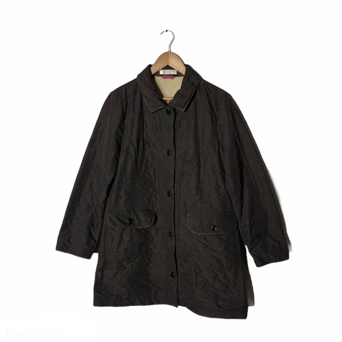 Golden Bear × Japanese Brand VINTAGE BUTTON QUILTED JACKET GOLDEN BEAR KANYE STYLE Size US L / EU 52-54 / 3 - 1 Thumbnail
