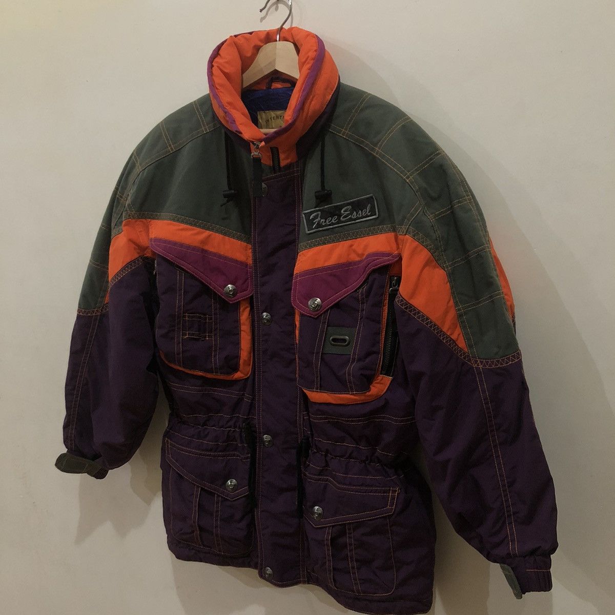 Japanese Brand Tritone Colour Free Essel Ski Jacket Size US L / EU 52-54 / 3 - 3 Thumbnail