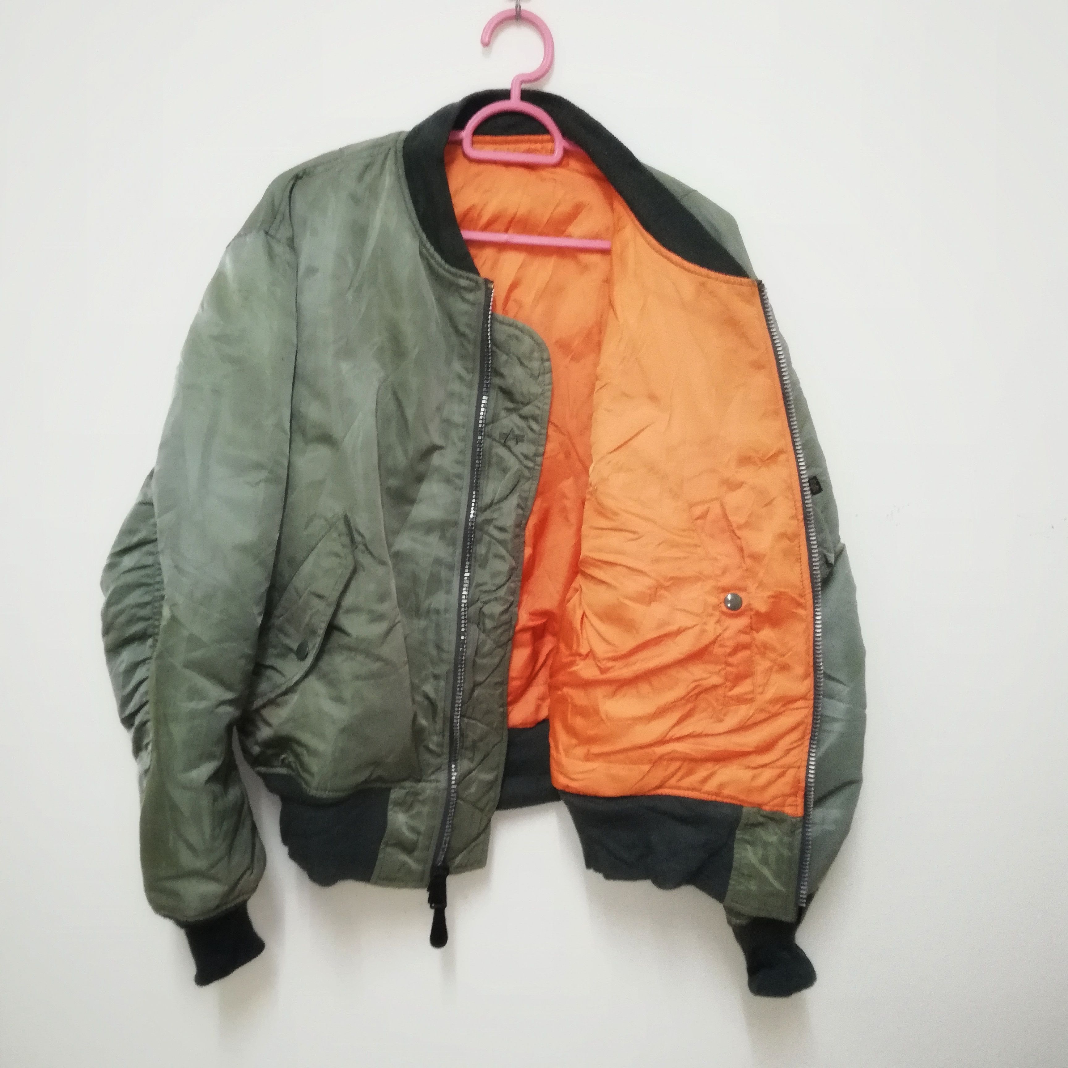 Alpha Industries × Vintage Vintage Alpha Industries Bombers Jacket Size US L / EU 52-54 / 3 - 3 Thumbnail