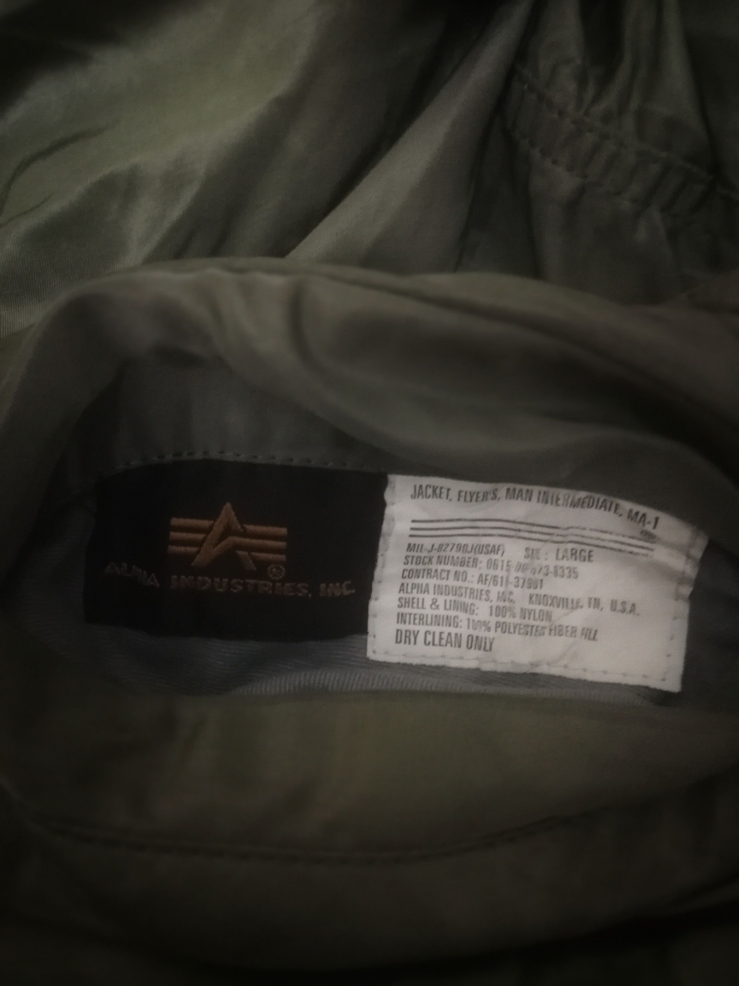 Alpha Industries × Vintage Vintage Alpha Industries Bombers Jacket Size US L / EU 52-54 / 3 - 5 Thumbnail