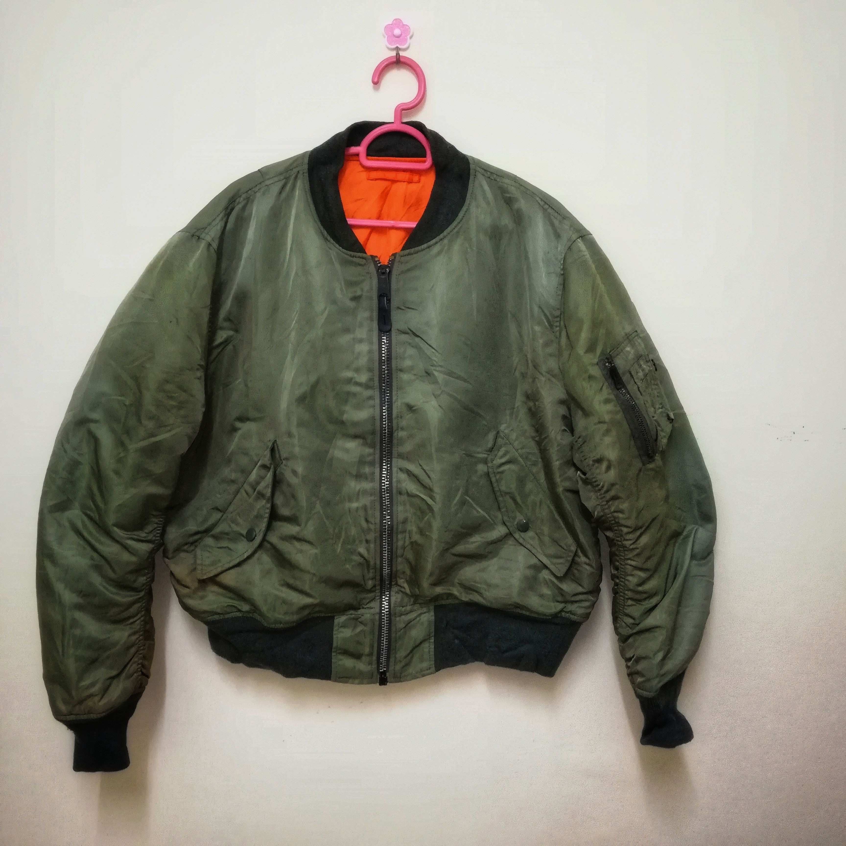 Alpha Industries × Vintage Vintage Alpha Industries Bombers Jacket Size US L / EU 52-54 / 3 - 1 Thumbnail