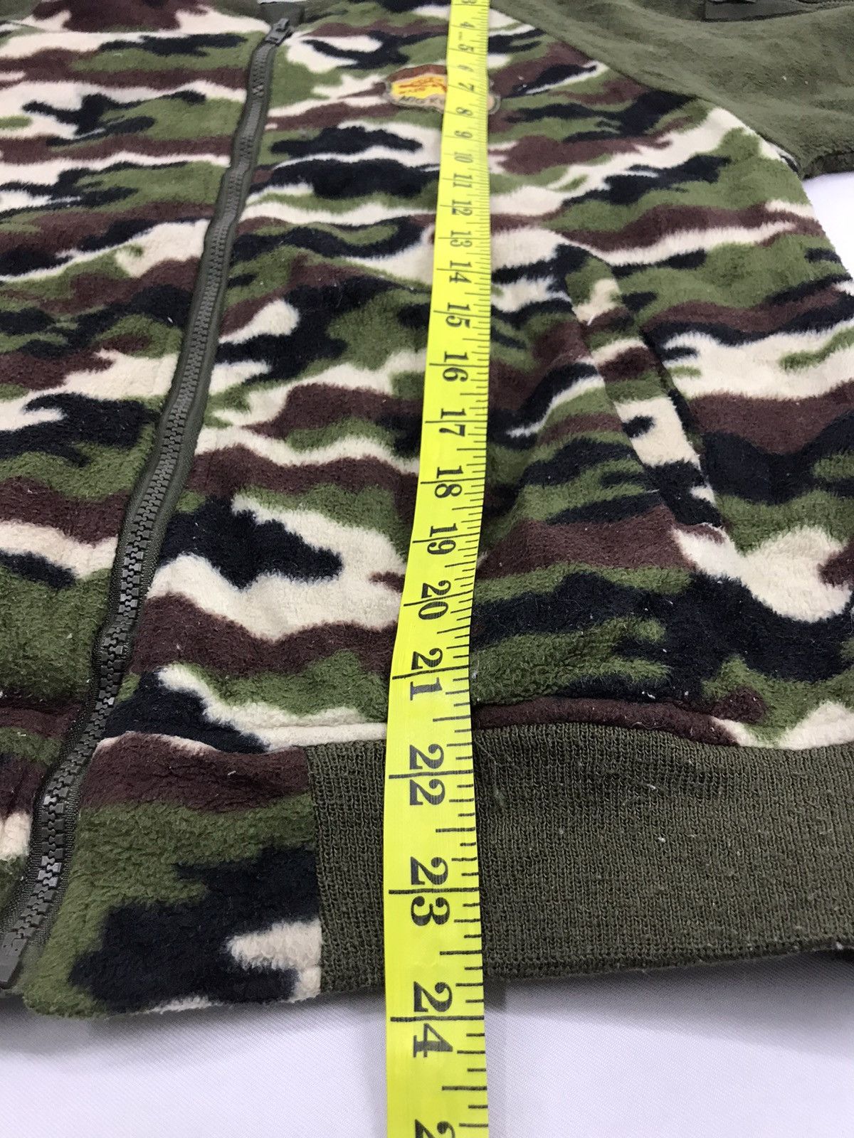 Japanese Brand Chil Mie Design Army Air Force Military Camo Fleece Jacket Size S / US 4 / IT 40 - 9 Thumbnail