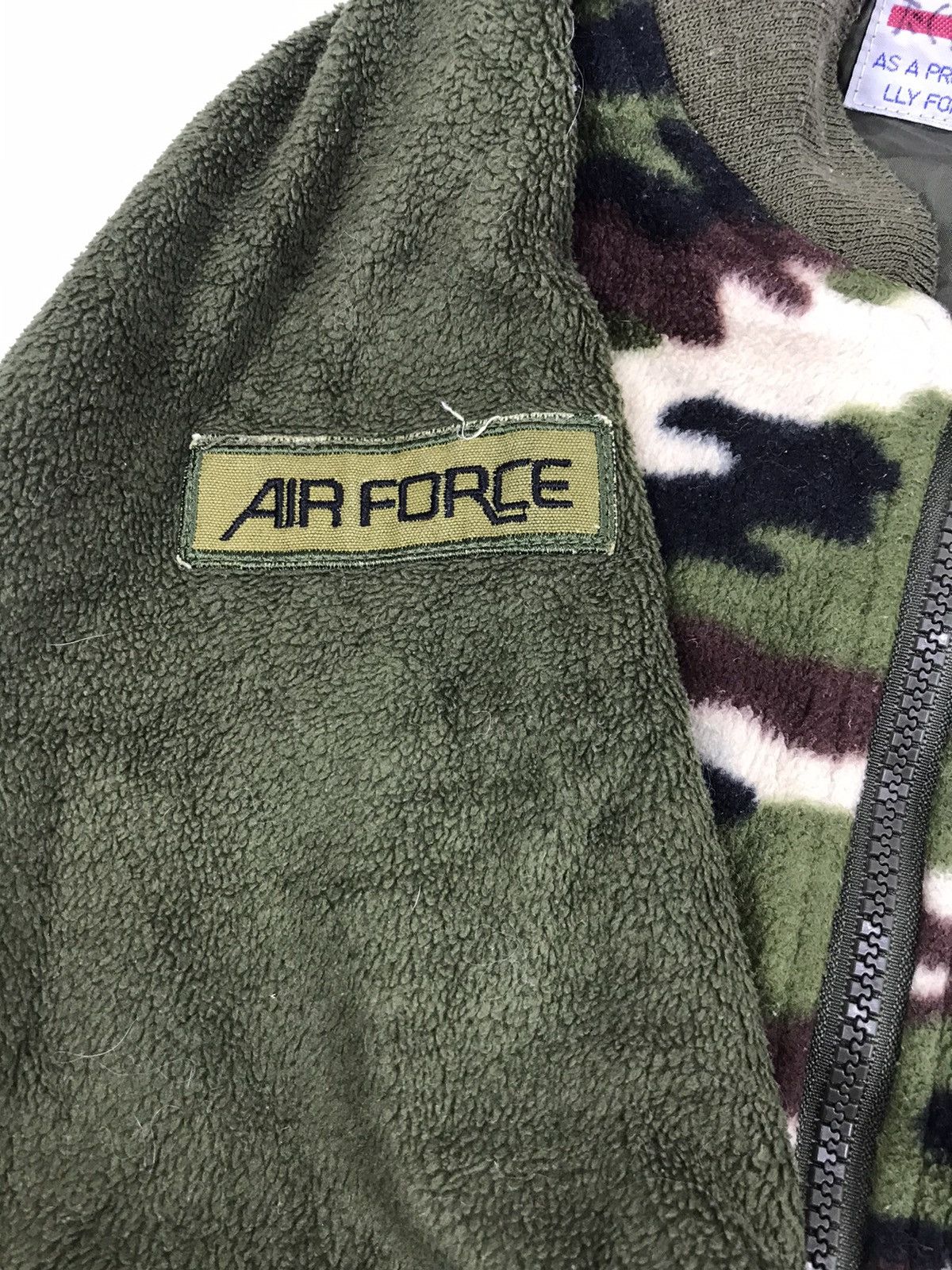 Japanese Brand Chil Mie Design Army Air Force Military Camo Fleece Jacket Size S / US 4 / IT 40 - 2 Thumbnail