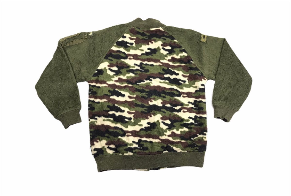 Japanese Brand Chil Mie Design Army Air Force Military Camo Fleece Jacket Size S / US 4 / IT 40 - 8 Thumbnail
