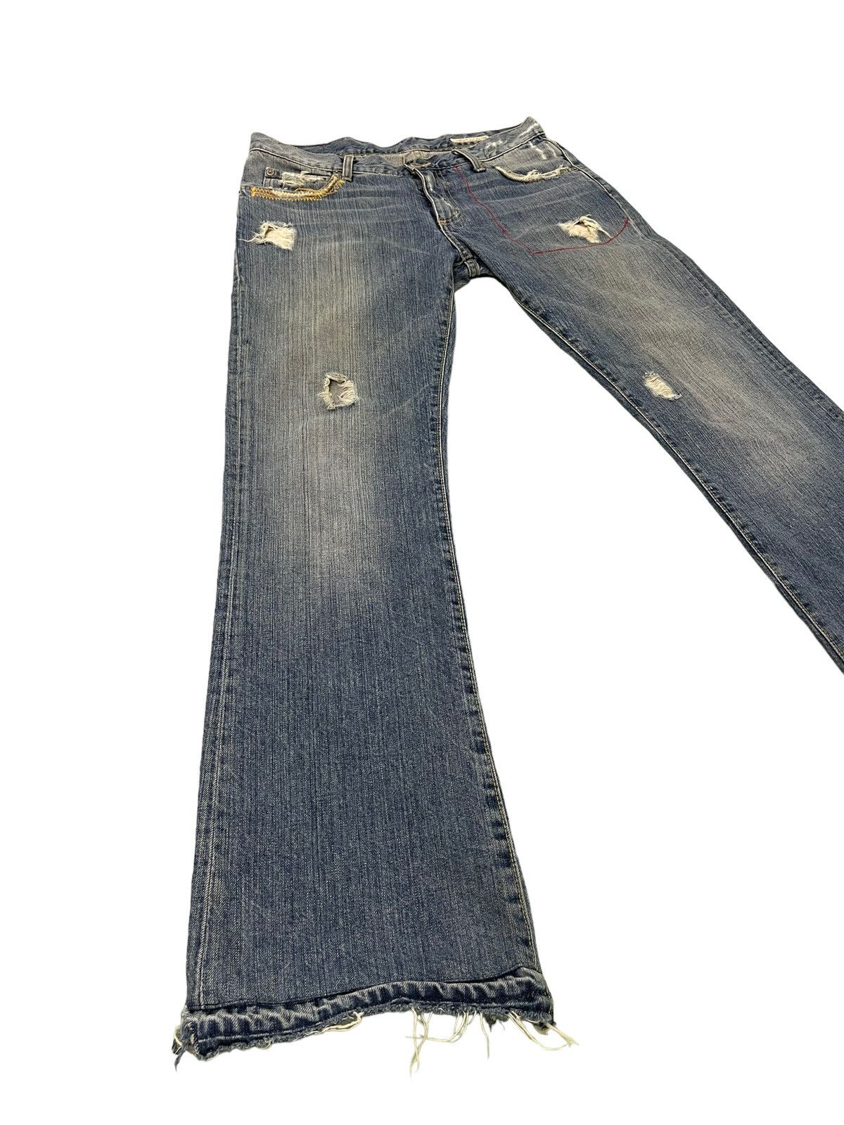 Flare Jeans Chip&Pepper Distress Denim Boot Cut 5🟦