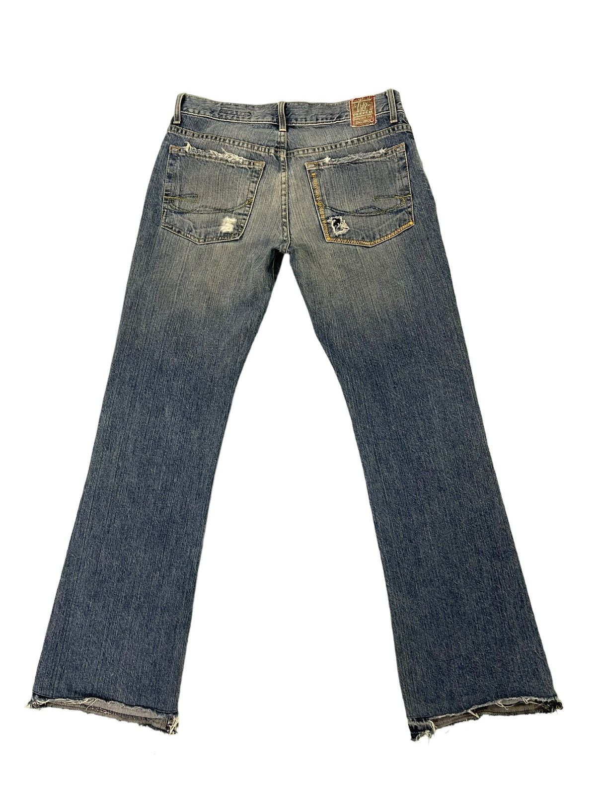 Japanese Brand Flare Jeans Chip&Pepper Distress Denim Boot Cut 5🟦 Size US 31 - 12 Thumbnail