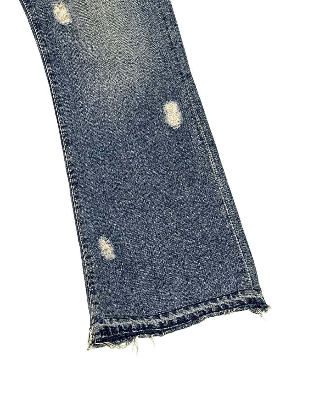 Japanese Brand Flare Jeans Chip&Pepper Distress Denim Boot Cut 5🟦 Size US 31 - 4 Thumbnail