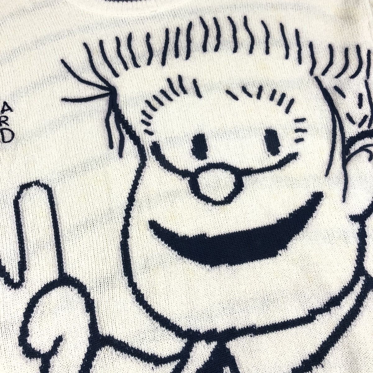 Jean Charles De Castelbajac Vintage Castelbajac ‘I Wanna Better World” Knit Sweater Size US L / EU 52-54 / 3 - 8 Thumbnail