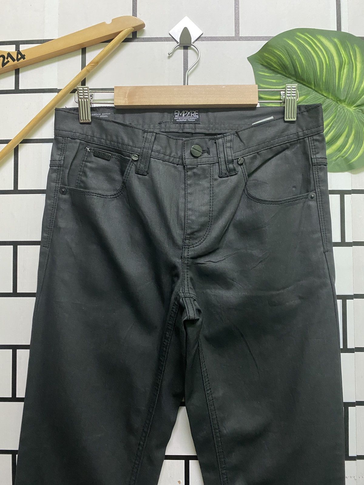 Empyre × Other EMPYRE Black Waxed Pants Size US 29 - 3 Thumbnail