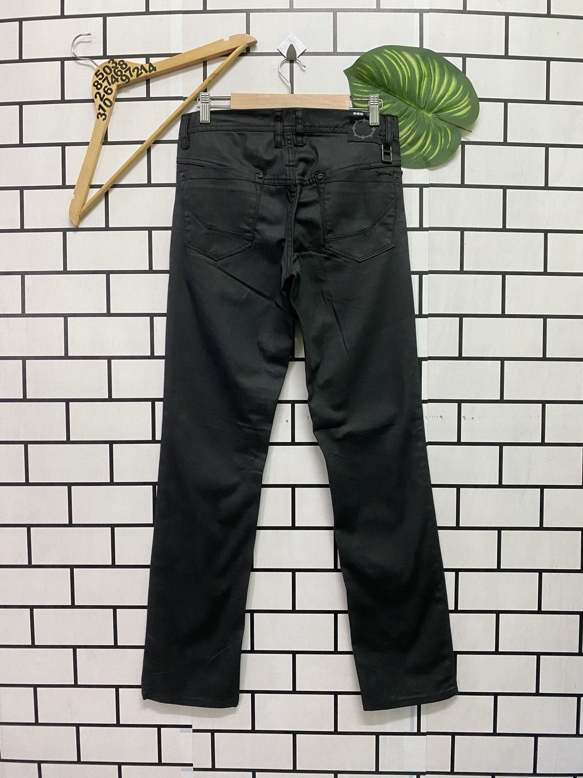 Empyre × Other EMPYRE Black Waxed Pants Size US 29 - 2 Thumbnail