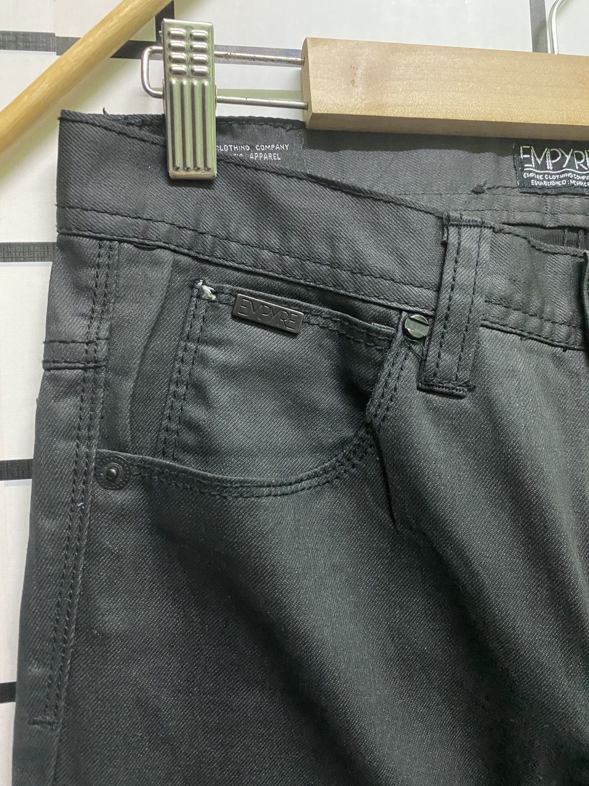 Empyre × Other EMPYRE Black Waxed Pants Size US 29 - 4 Thumbnail