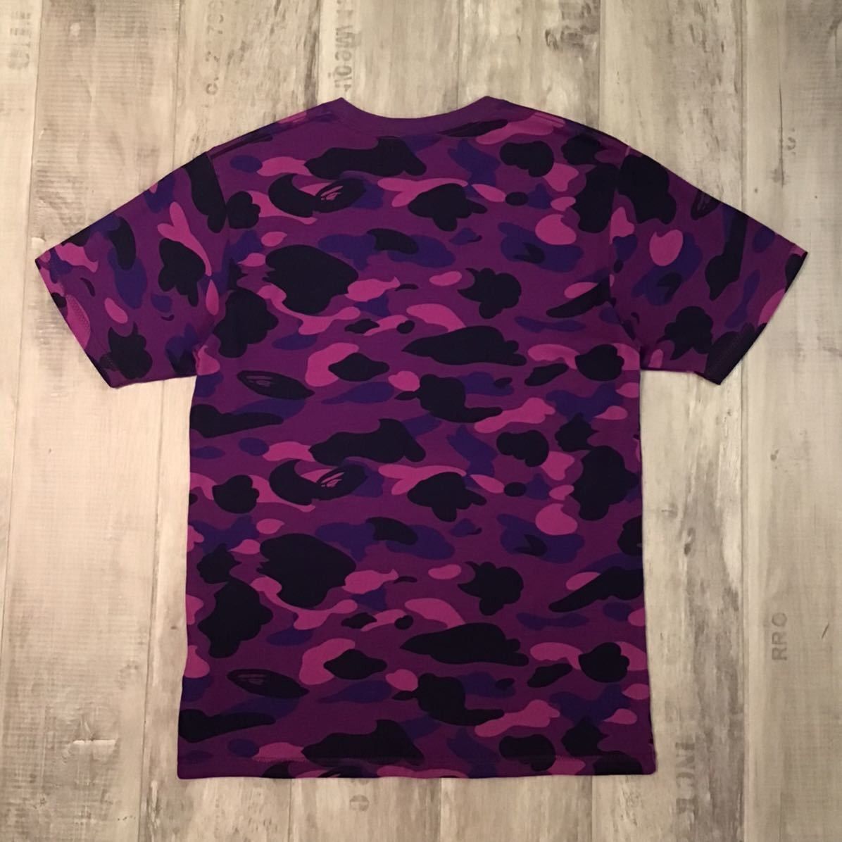 Bape BAPE purple camo BAPE logo T-shirt a bathing ape Size US M / EU 48-50 / 2 - 3 Thumbnail