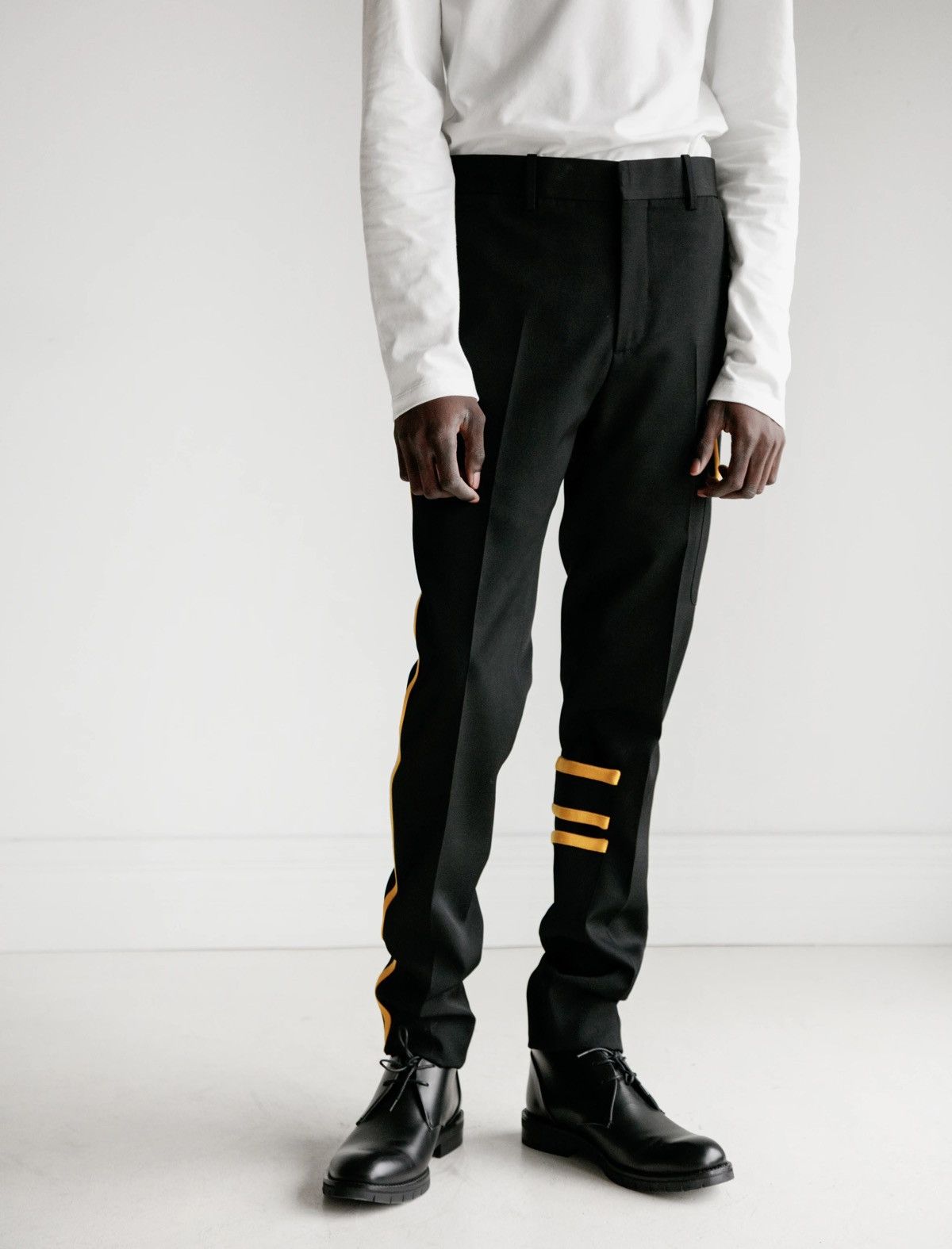 Calvin Klein 205W39NYC × Raf Simons CalvinKlein205W39NYC Wool Contrast Pleated Trousers Size US 30 / EU 46 - 13 Thumbnail