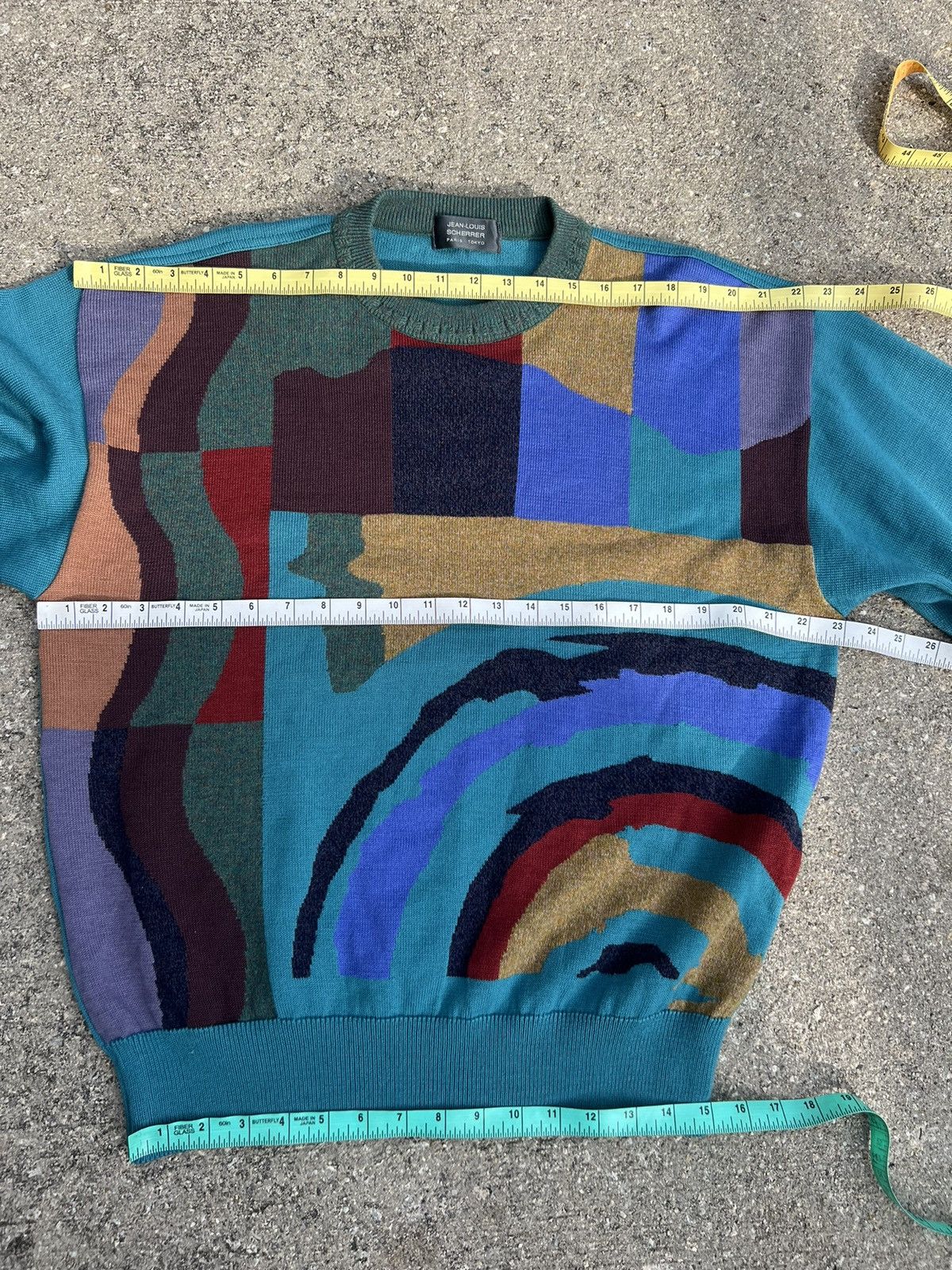 Jean-Louis Scherrer Vintage Jean-Louis Scherrer Psychedelic Art Wool Sweater Size US L / EU 52-54 / 3 - 2 Thumbnail