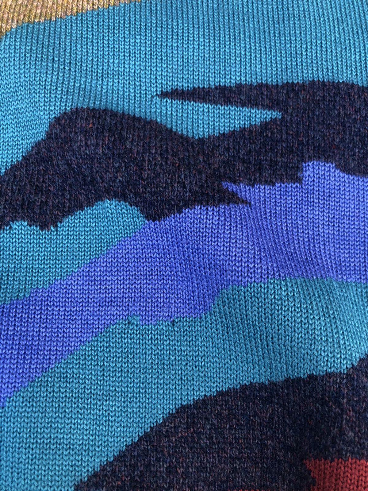 Jean-Louis Scherrer Vintage Jean-Louis Scherrer Psychedelic Art Wool Sweater Size US L / EU 52-54 / 3 - 4 Thumbnail