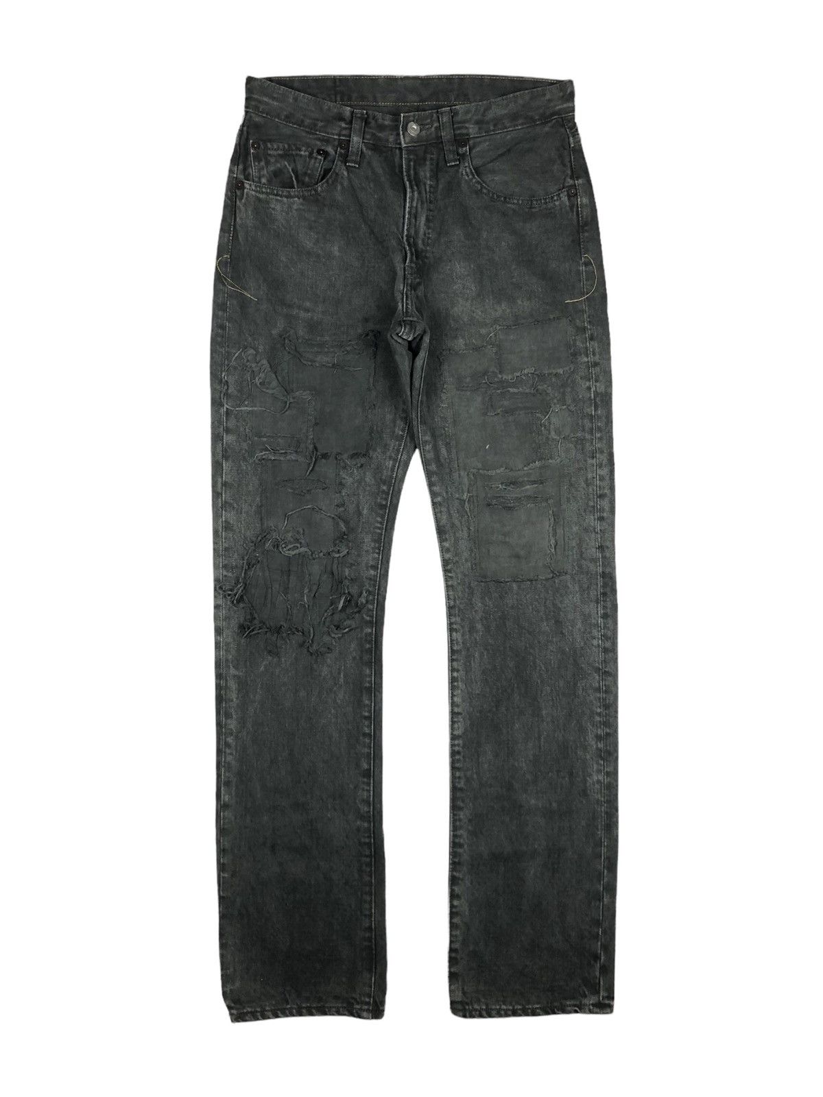 Johnbull Johnbull 🇯🇵 Distressed Rebuild Denim Undercover Inspired Size US 30 / EU 46 - 2 Thumbnail