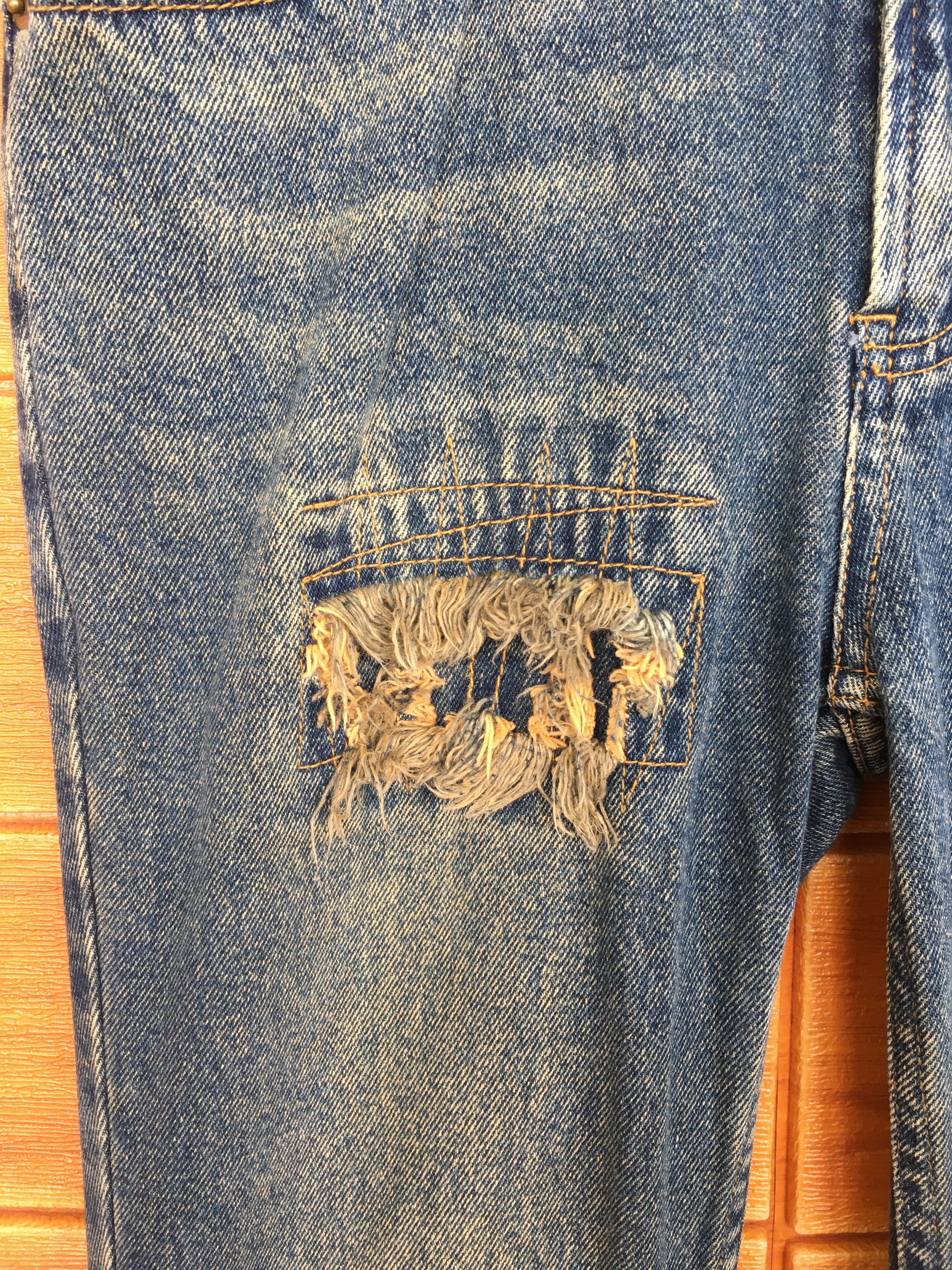 Tornado Mart Flare Jeans Mouth Valley Rusty Distressed Boot Cut Size US 28 / EU 44 - 3 Thumbnail