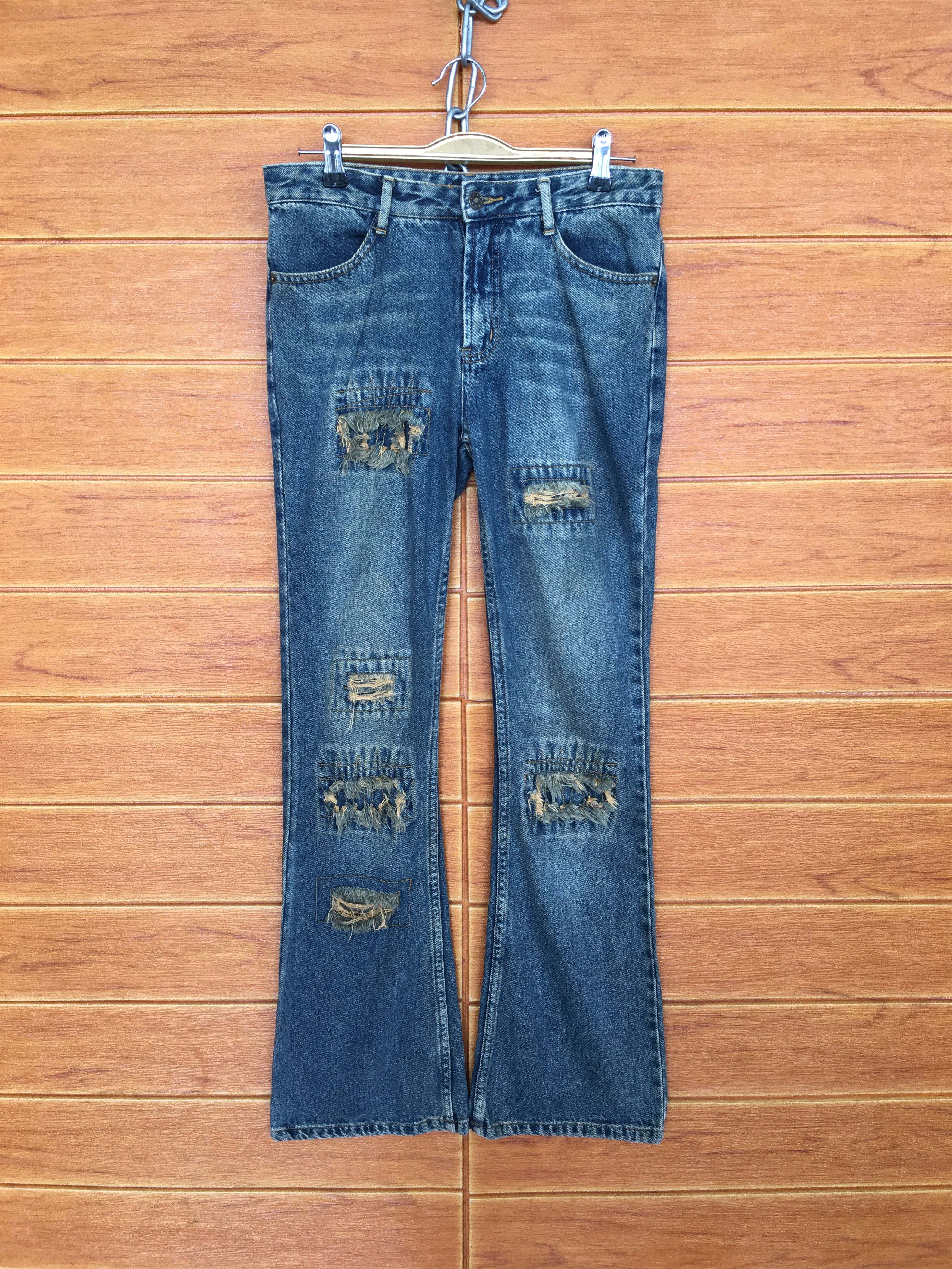 Tornado Mart Flare Jeans Mouth Valley Rusty Distressed Boot Cut Size US 28 / EU 44 - 1 Thumbnail