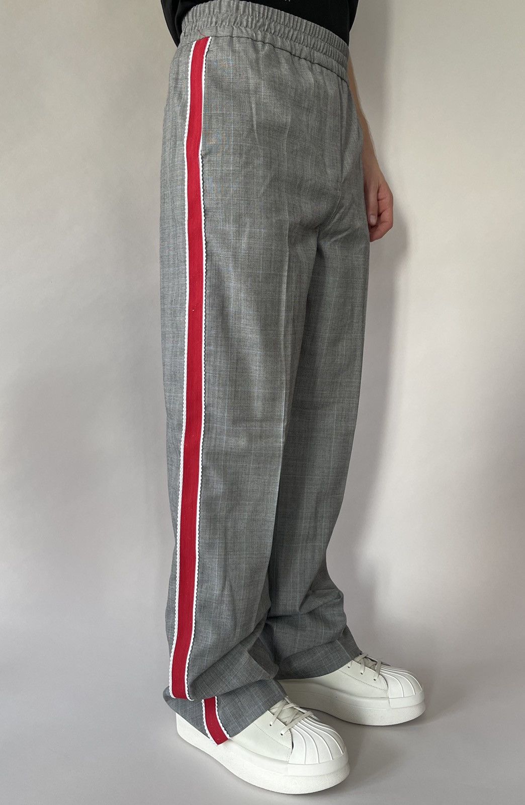 image of Calvin Klein 205W39Nyc x Raf Simons Calvinklein205W39Nyc Pleated Trousers in Grey, Men's (Size 34)