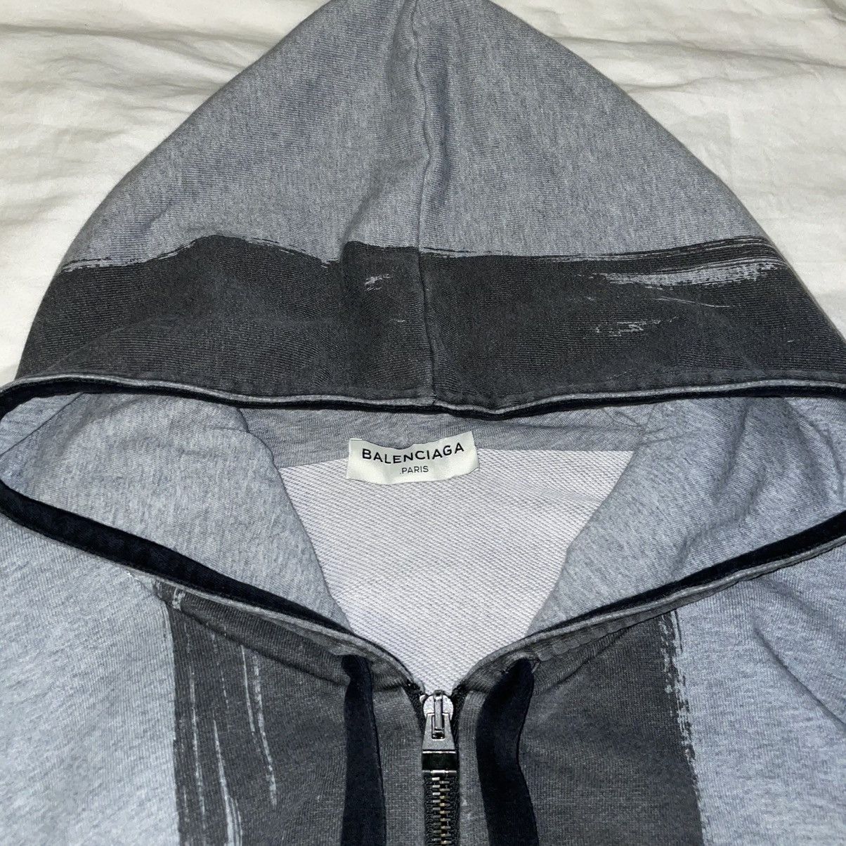 Balenciaga Balenciaga 2015 Paint Stripe Hoodie Size US XL / EU 56 / 4 - 4 Thumbnail