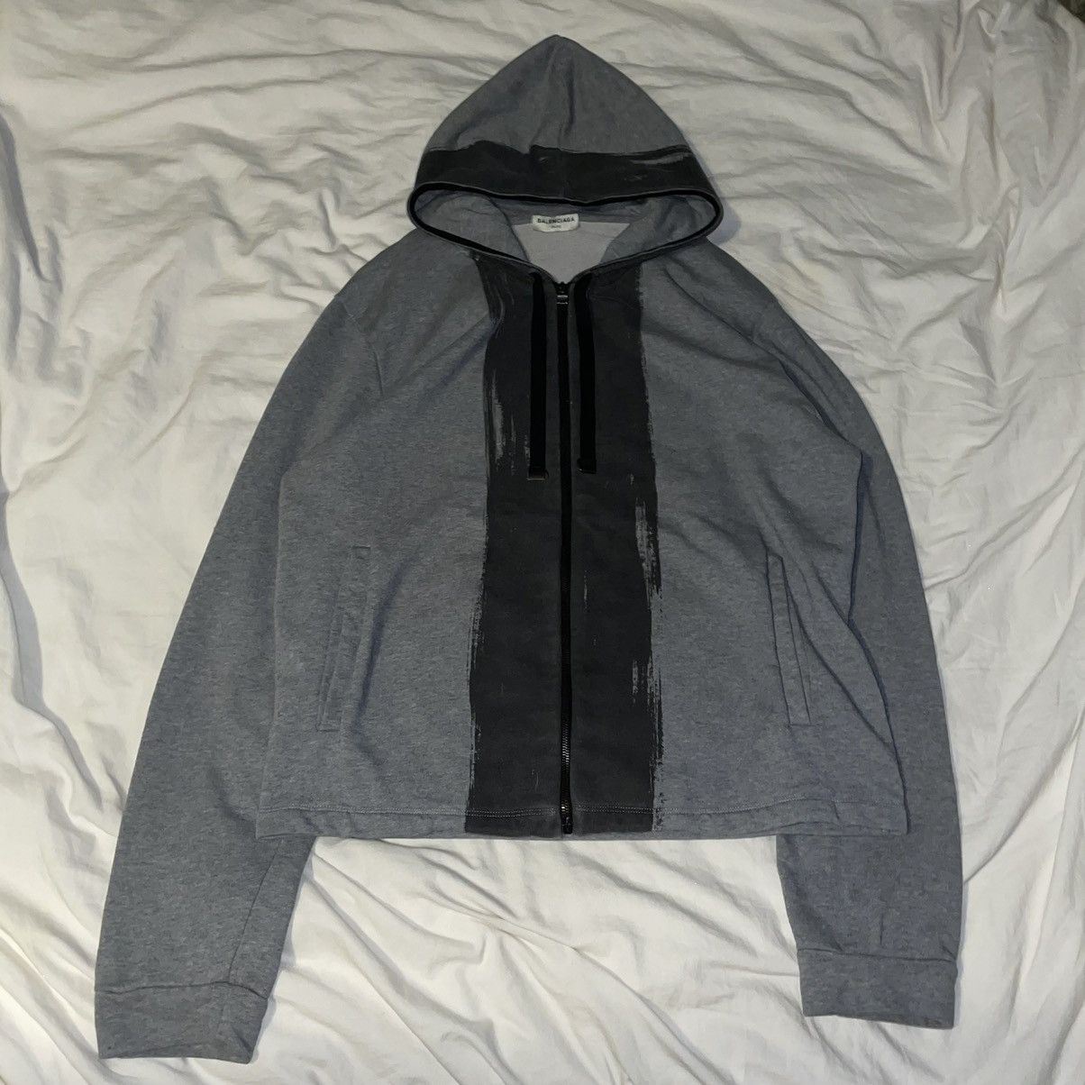 Balenciaga Balenciaga 2015 Paint Stripe Hoodie Size US XL / EU 56 / 4 - 9 Thumbnail