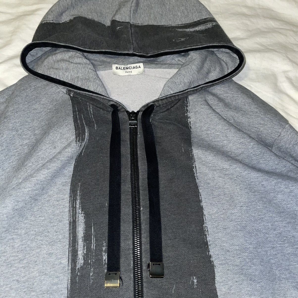Balenciaga Balenciaga 2015 Paint Stripe Hoodie Size US XL / EU 56 / 4 - 2 Thumbnail