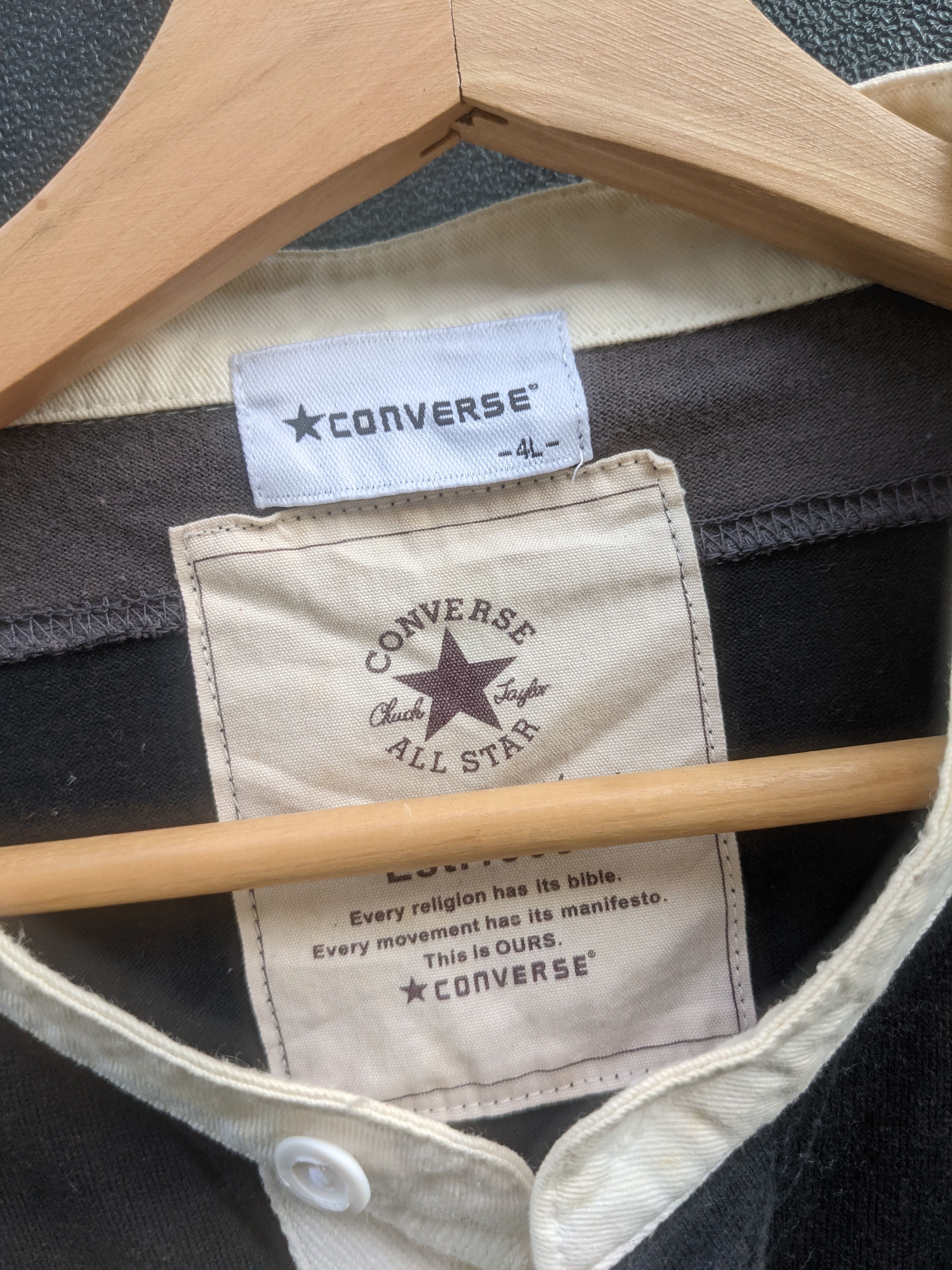 Converse Vintage Converse long sleeve polo rugby Size US XL / EU 56 / 4 - 6 Thumbnail
