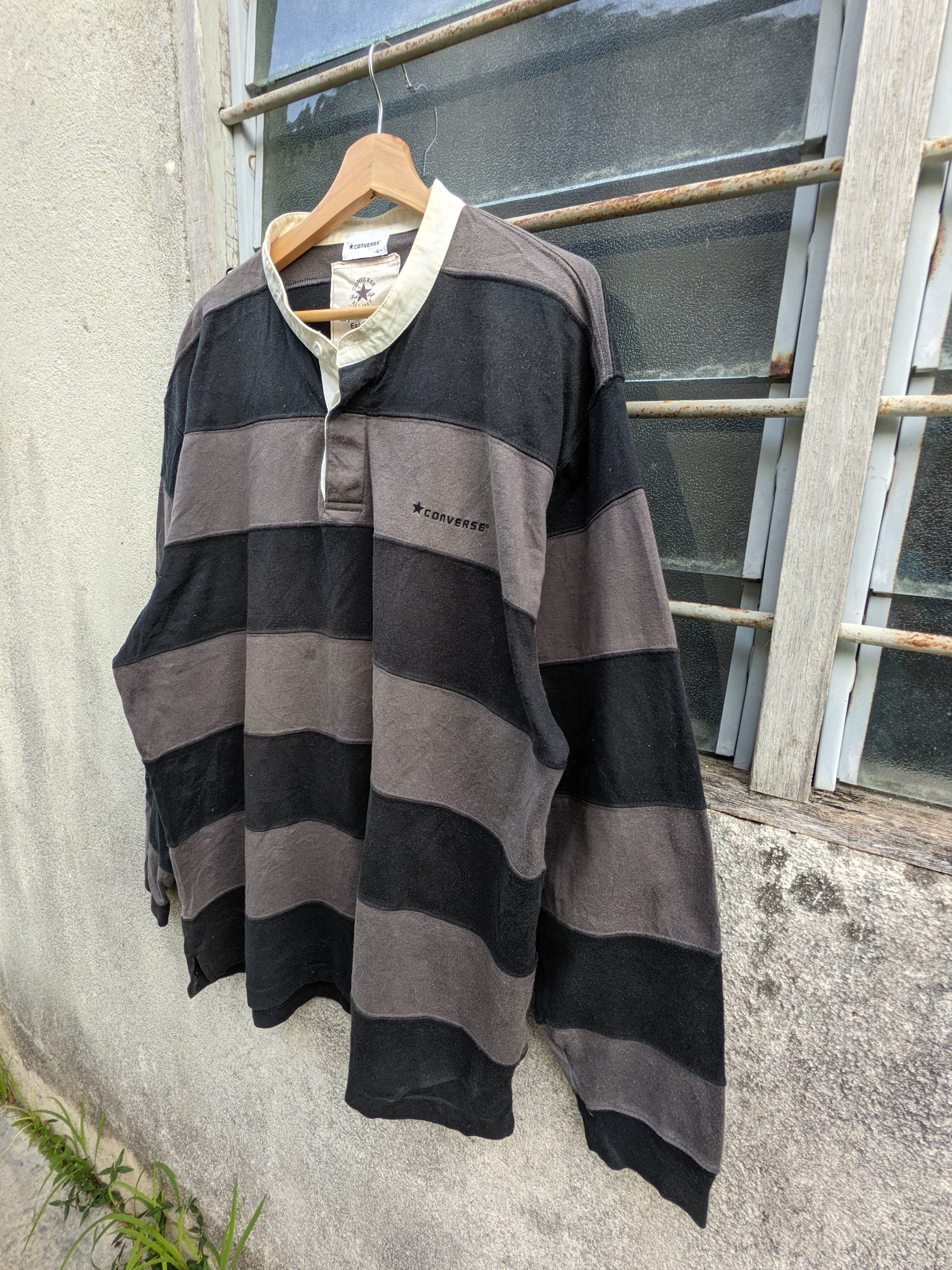 Converse Vintage Converse long sleeve polo rugby Size US XL / EU 56 / 4 - 3 Thumbnail